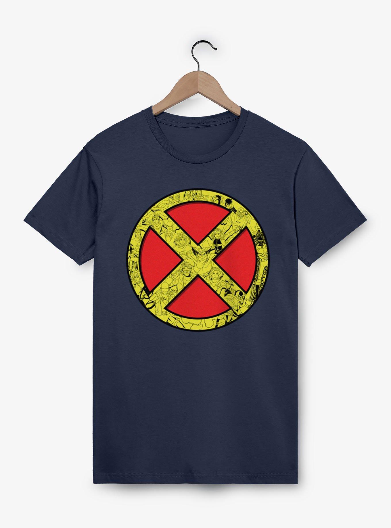 Marvel X-men 97 Unifom Icon With Character Silhouettes T-Shirt