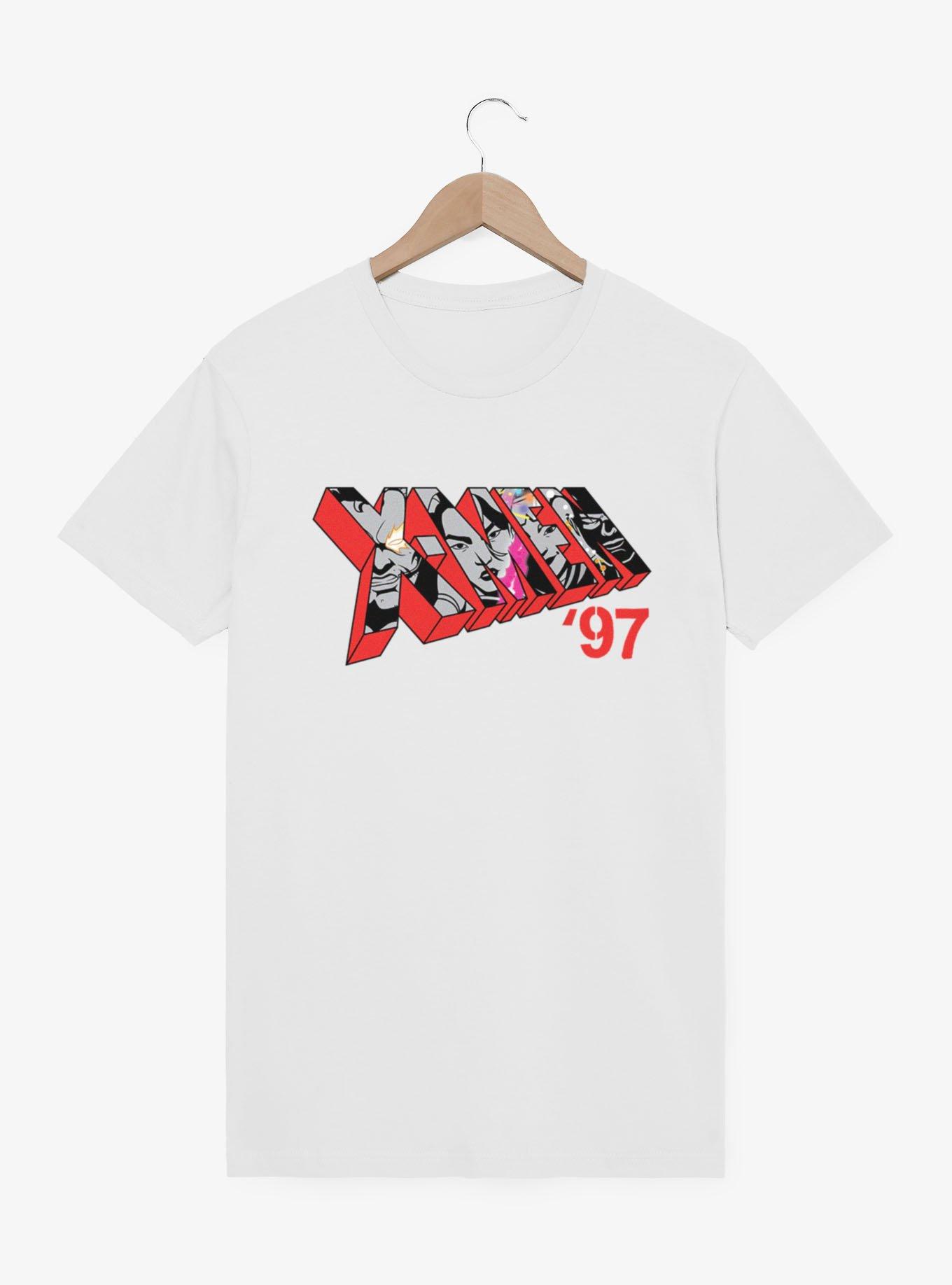 Marvel X-men 97 Logo Character Faces Red T-Shirt | BoxLunch