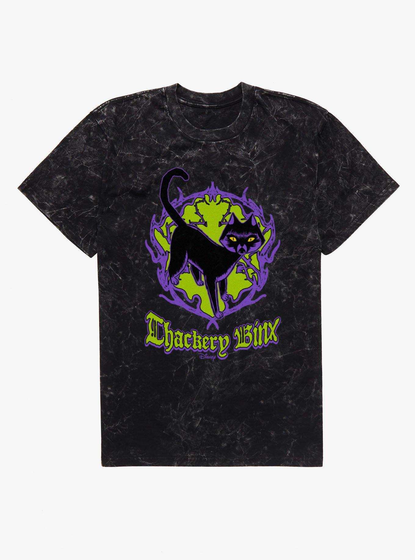 Disney Hocus Pocus Thackery Binx Black Cat Mineral Wash T-Shirt