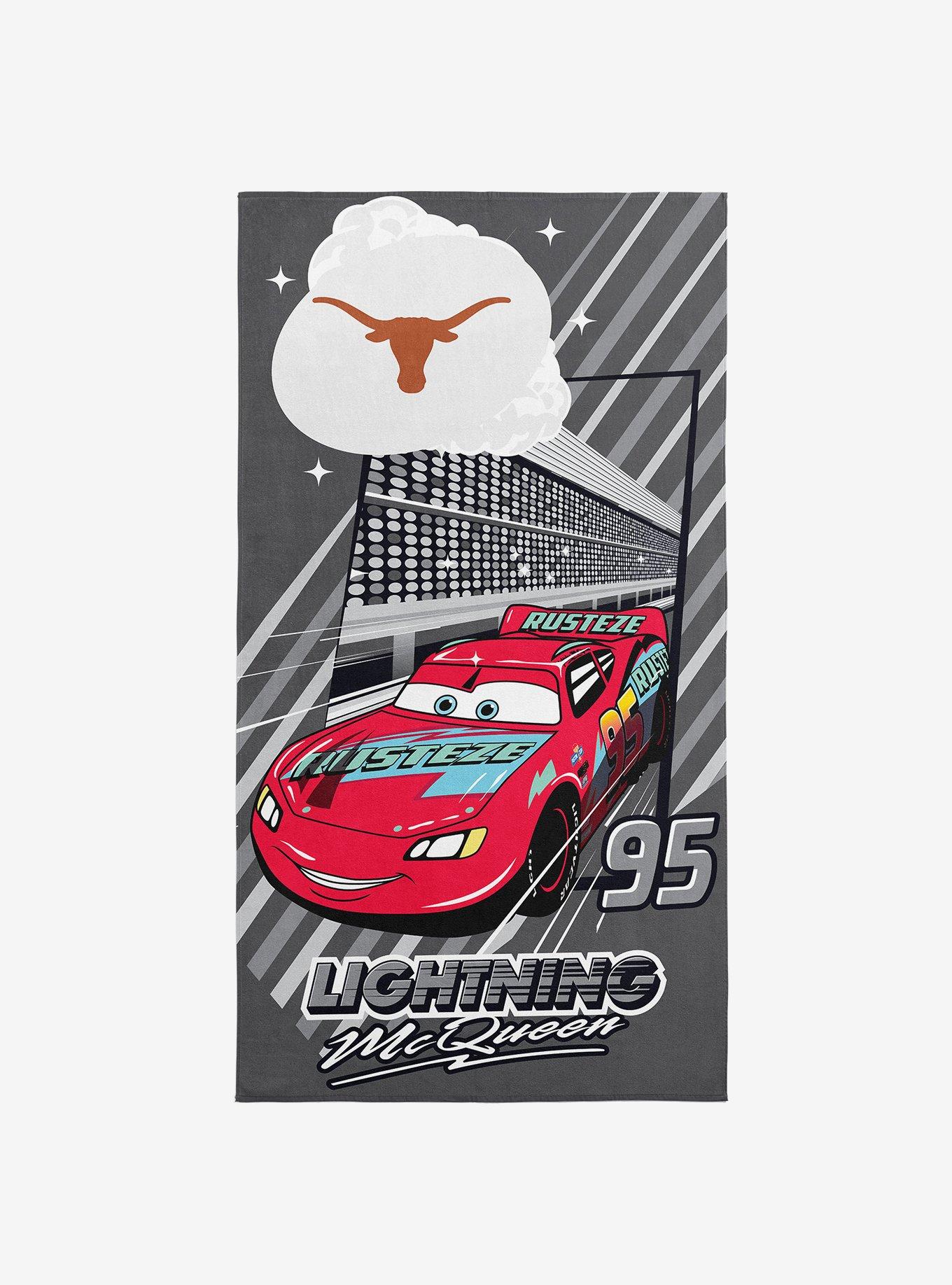 NCAA University of Texas Disney Cars Speedline Grey Microfiber Beach Towel