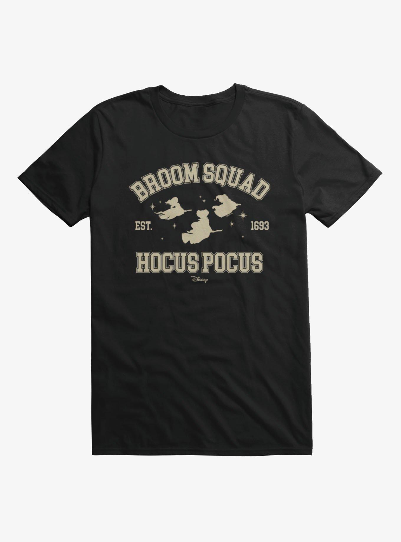 Disney Hocus Pocus Broom Squad Est 1693 Witches Silhouettes T-Shirt