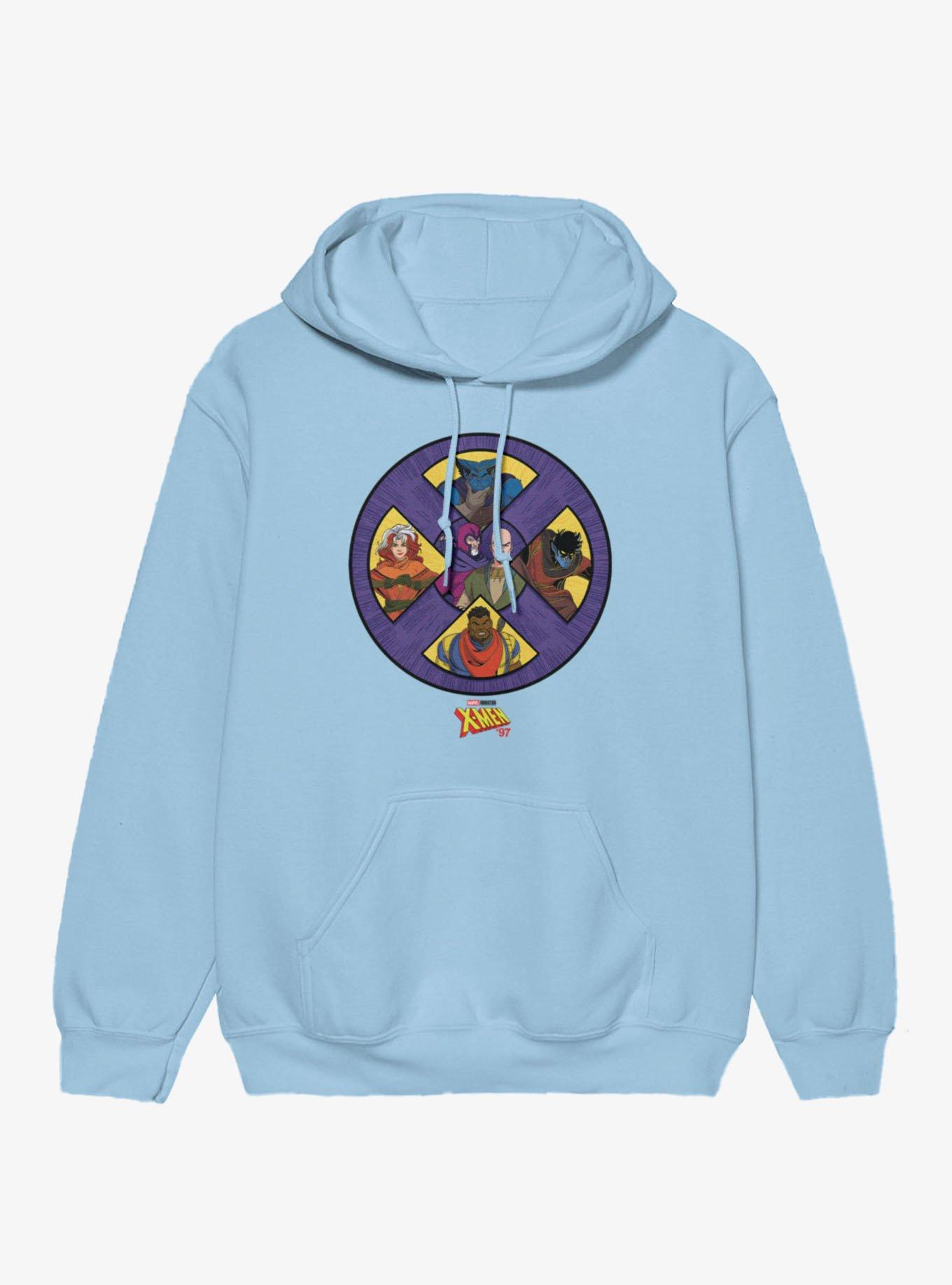 Marvel X-men 97 Purple Icon With Magneto And Professor Hoodie