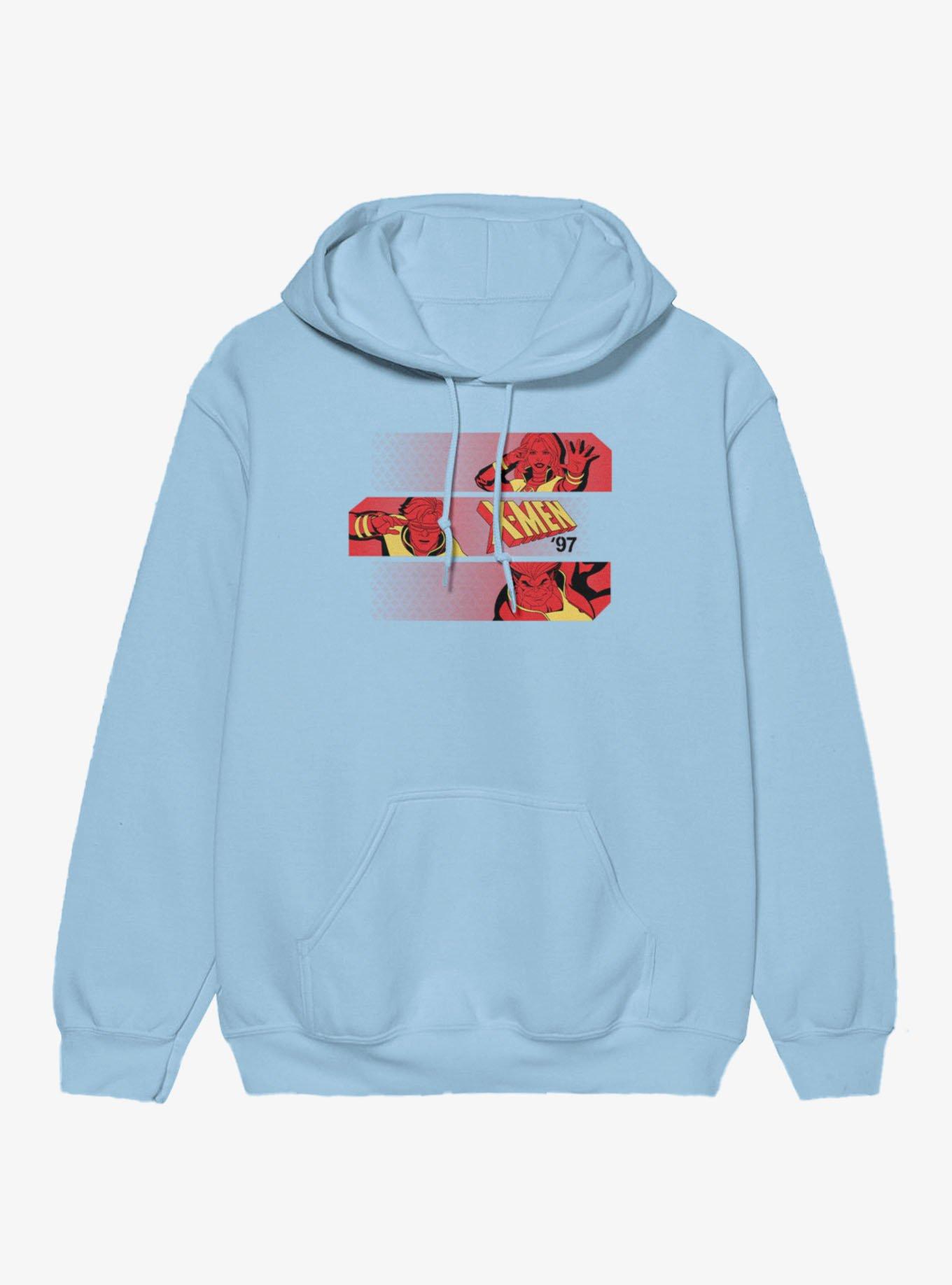 Marvel X-men 97 Red Silhouette Fade Hoodie