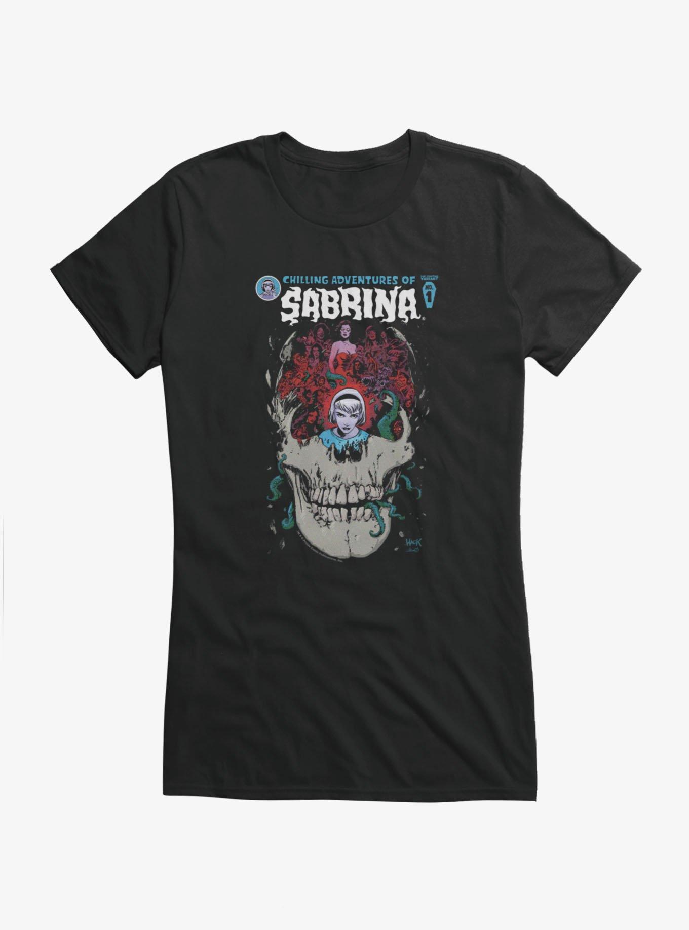Chilling Adventures Of Sabrina Comic Cover 1 Skull Bursting Girls T-Shirt