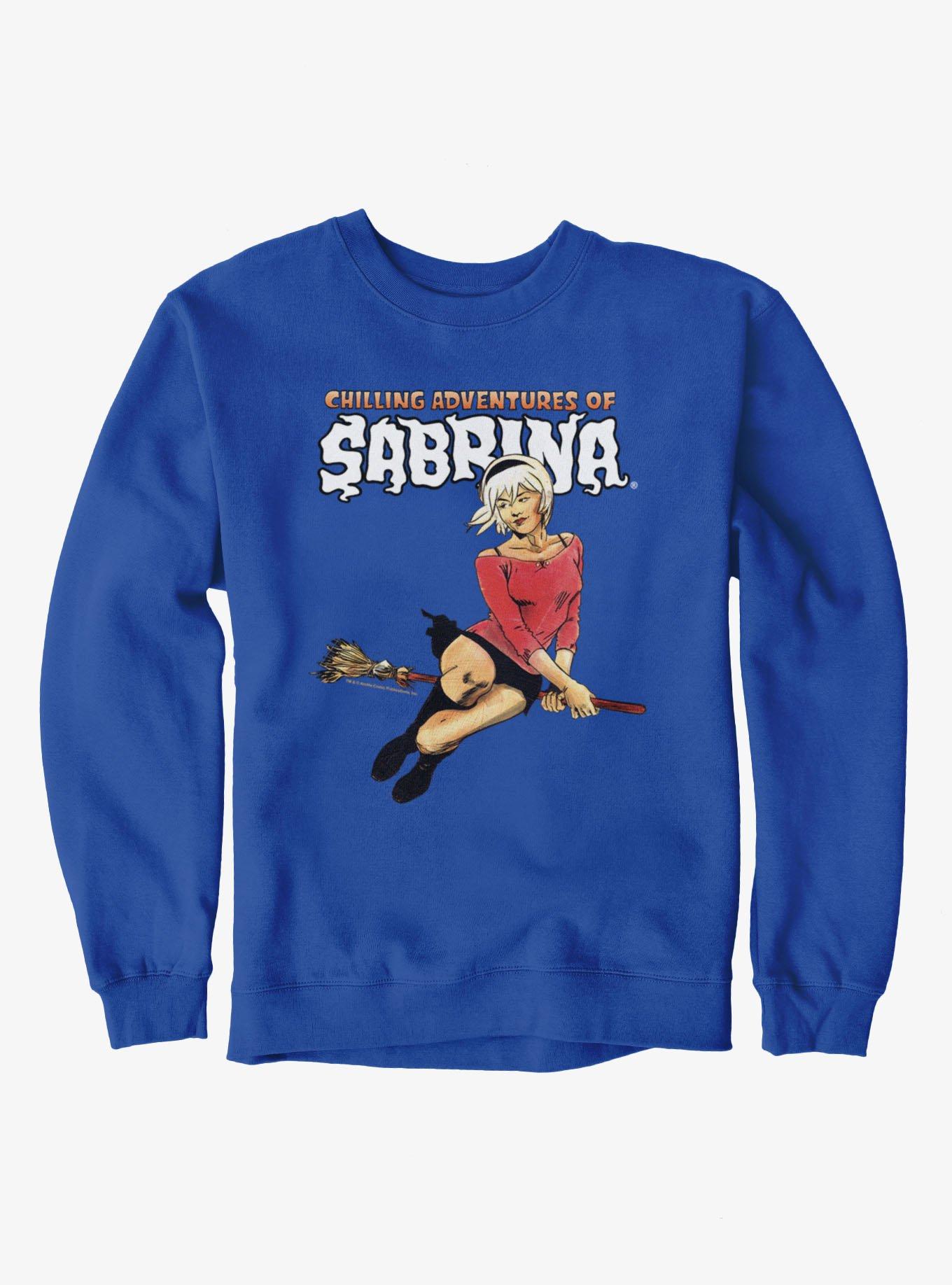Chilling Adventures Of Sabrina On A Broom Sweatshirt | Hot Topic