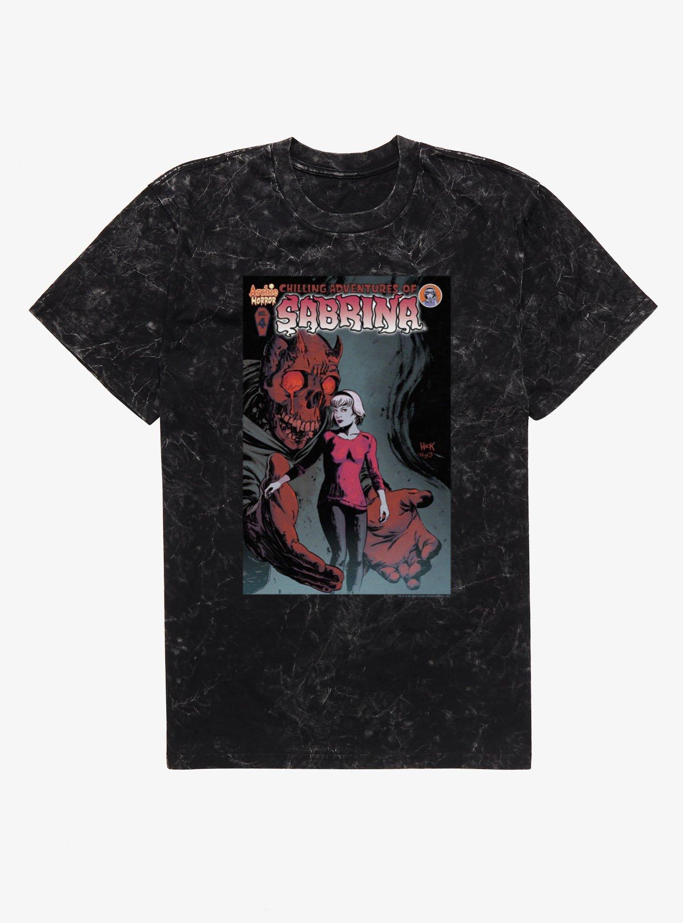 Chilling Adventures Of Sabrina Comic Cover 4 Demon With Open Arms Mineral Wash T-Shirt