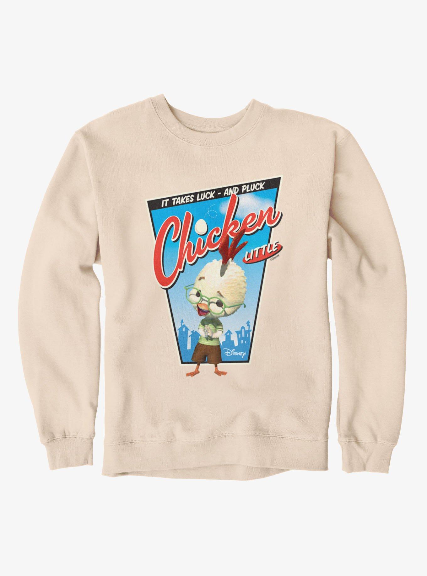 Disney Chicken Little It Takes Luck And Pluck Retro Sweatshirt