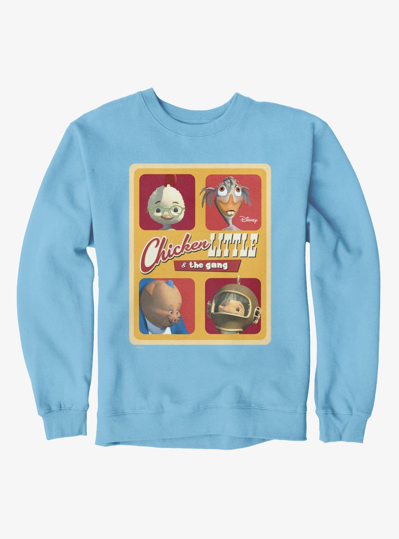 Disney Chicken Little Retro Gang Boxed Up Sweatshirt, LIGHT BLUE, hi-res view 1