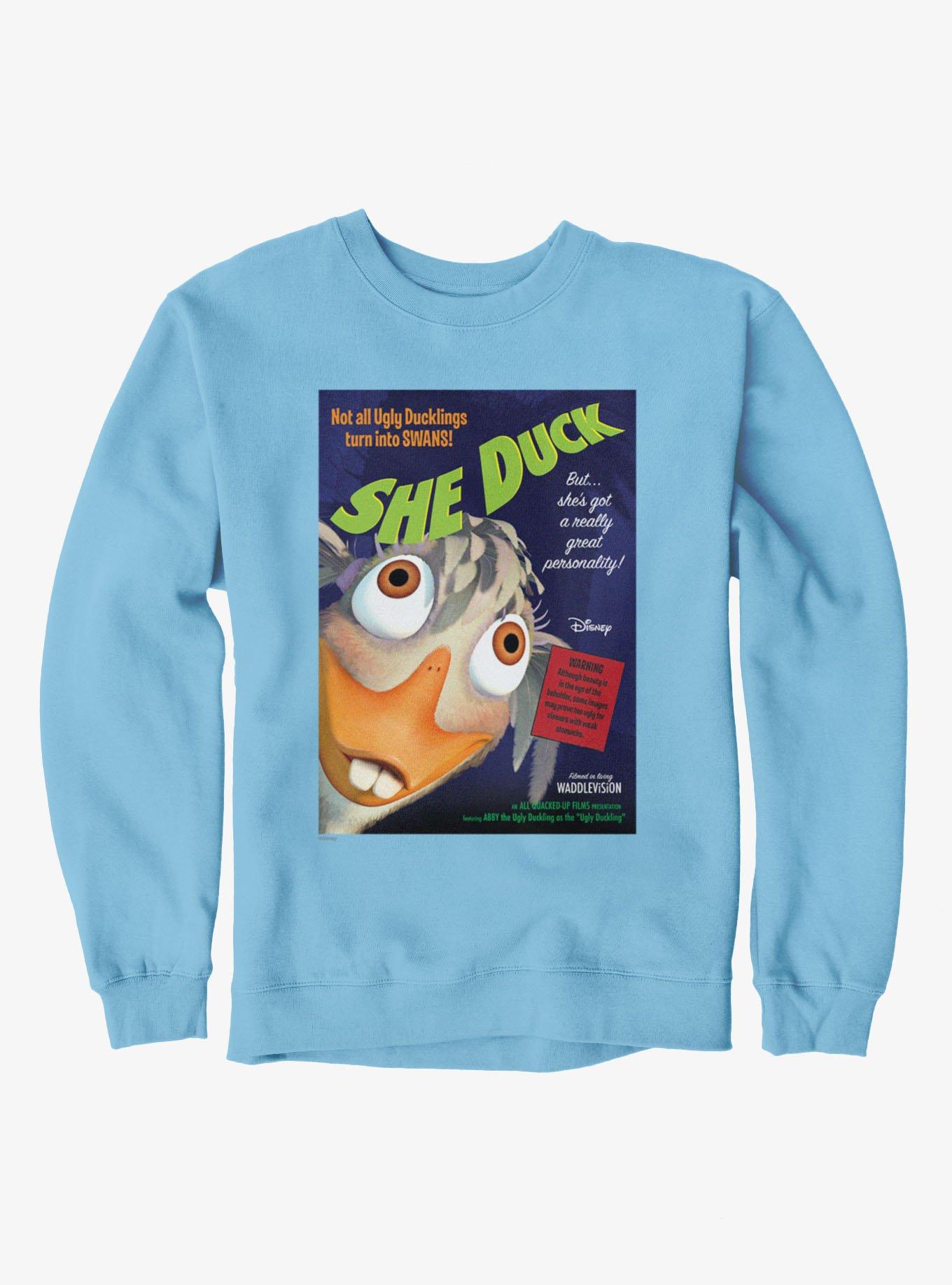 Disney Chicken Little She Duck Abby Ugly Poster Sweatshirt