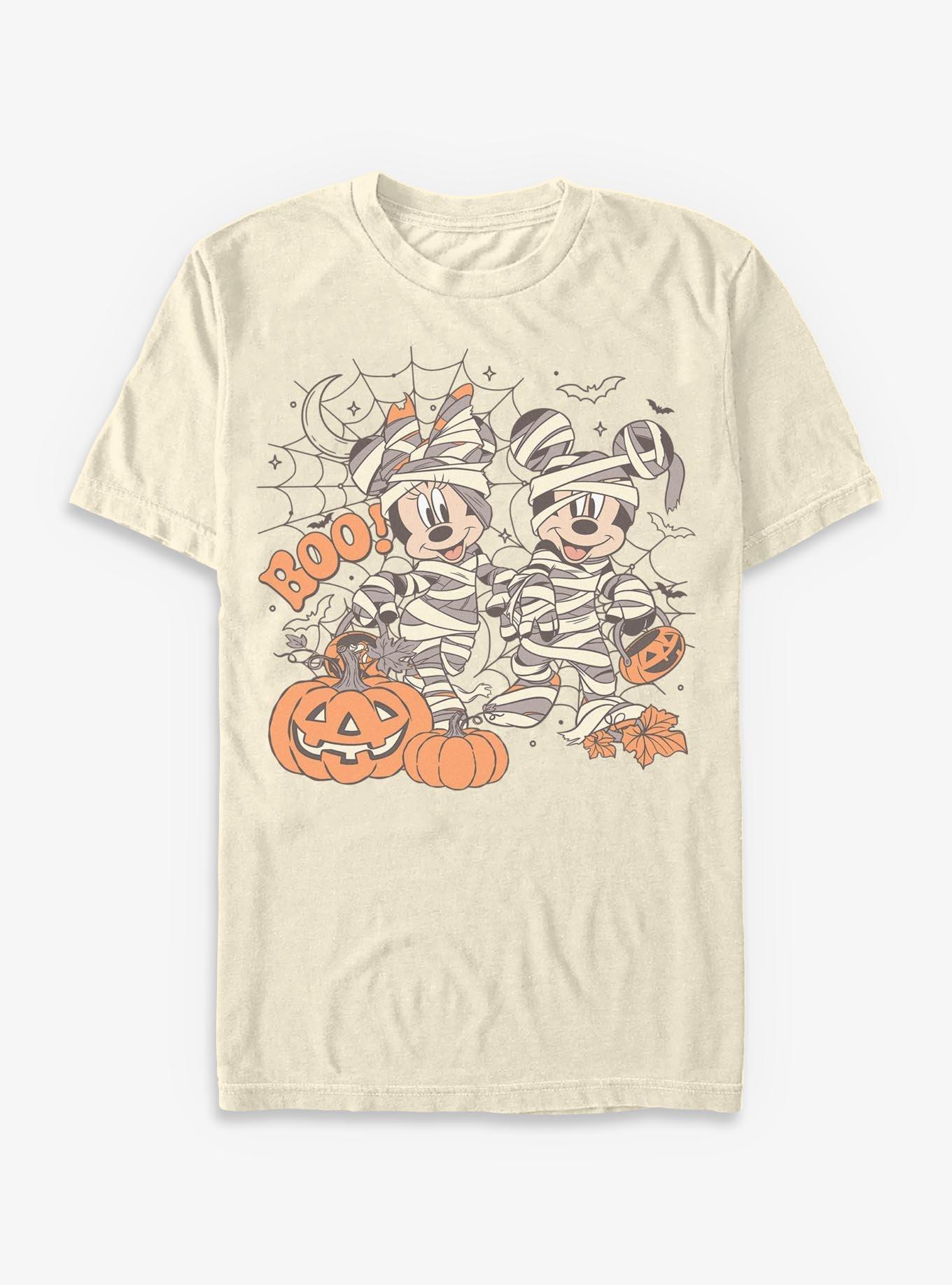 Disney Mickey Mouse And Minnie Mouse Halloween Mummy T-Shirt