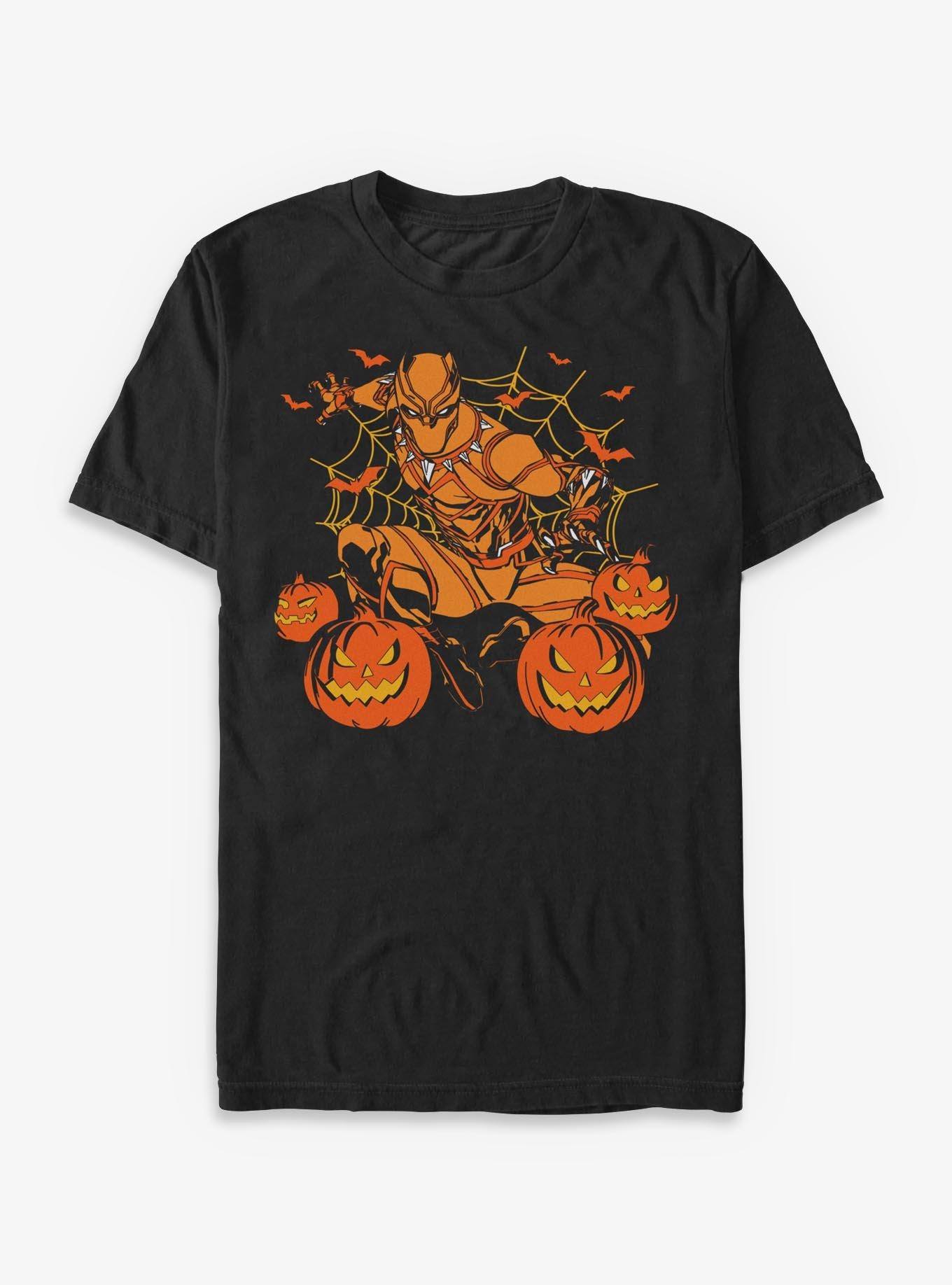 Marvel Black Panther Pumpkins T-Shirt, BLACK, hi-res view 1