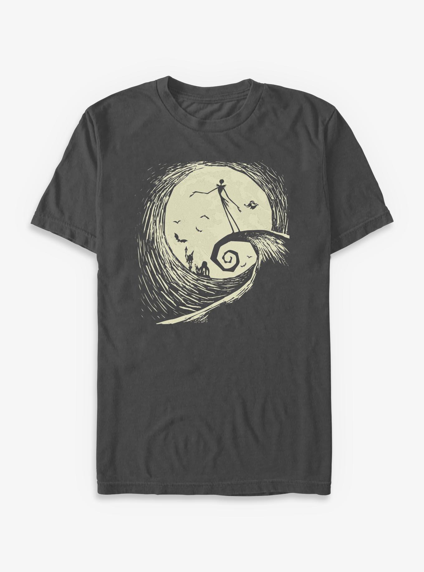 Disney The Nightmare Before Christmas Oogie Wave Jack Spiral T-Shirt