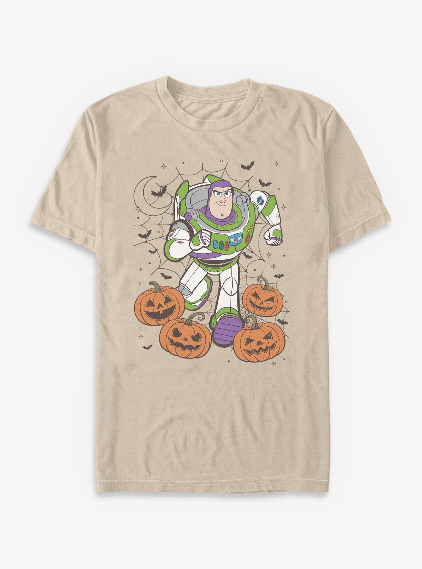 Disney Pixar Toy Story 4 Buzz Pumpkin Webs T-Shirt, SAND, hi-res view 1