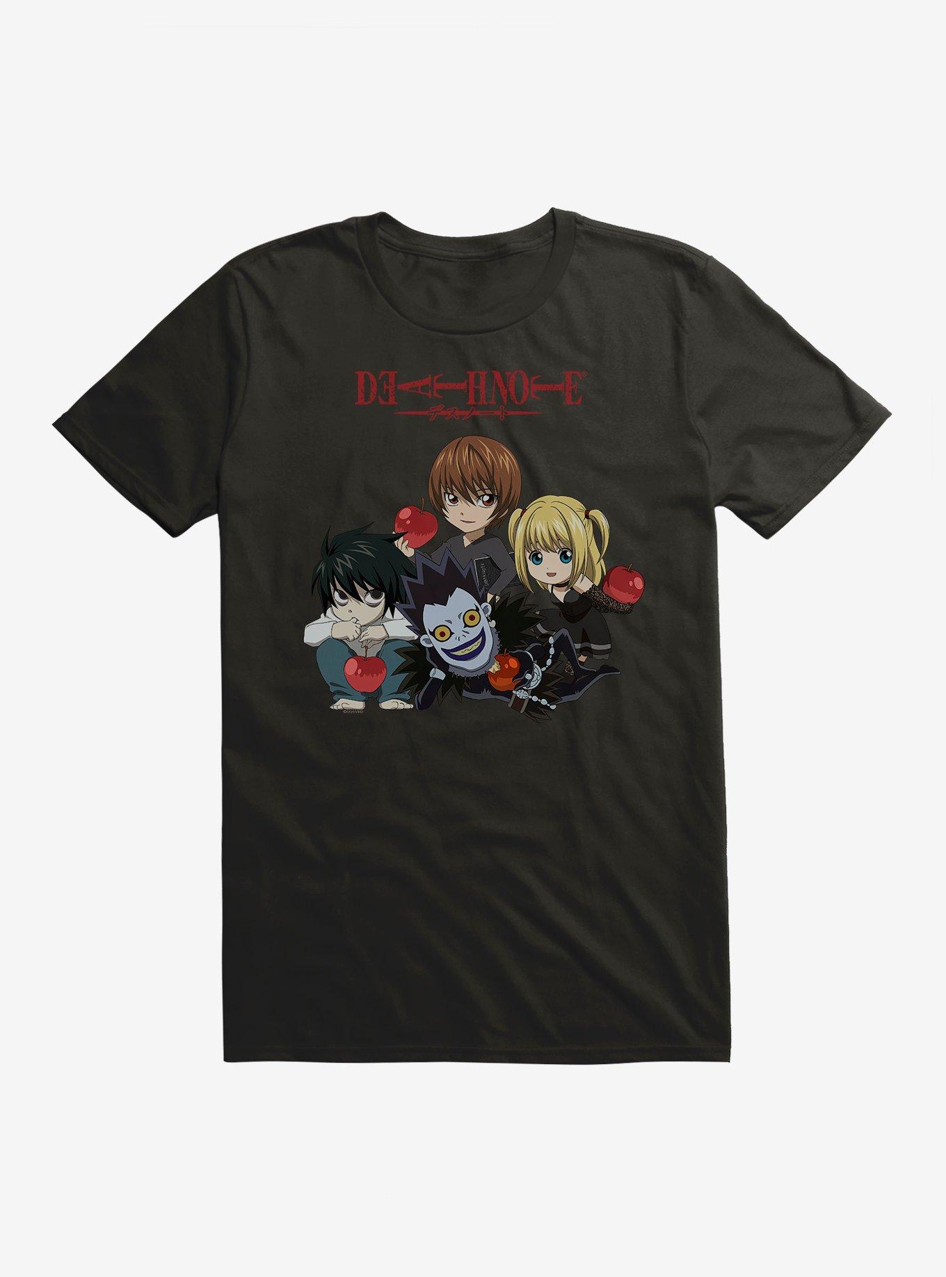 Death Note Chibi Apple Character Group T-Shirt