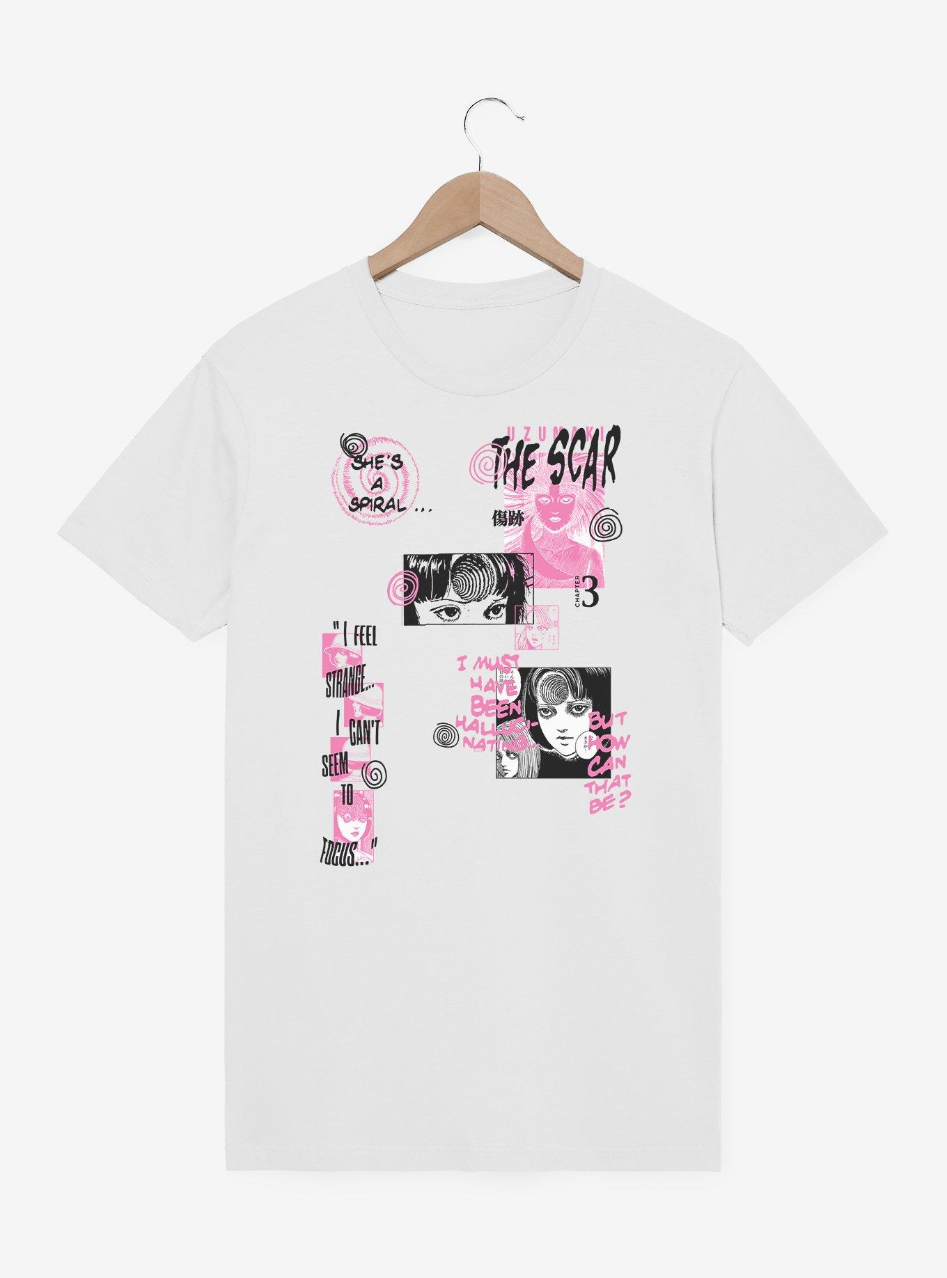 Junji Ito Uzumaki The Scar Collage T-Shirt