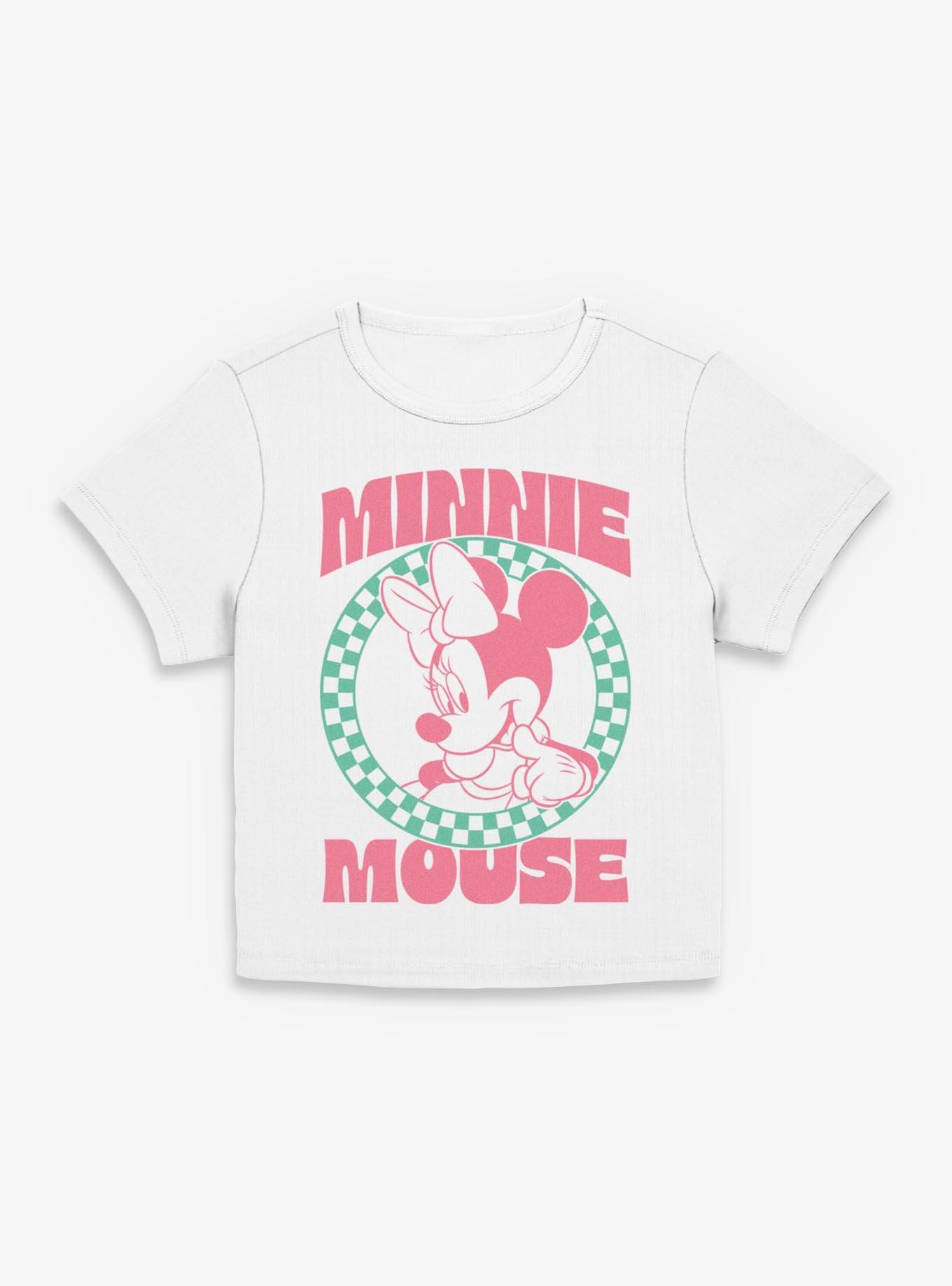 Disney Minnie Mouse Checkered Icon Women Baby T-Shirt