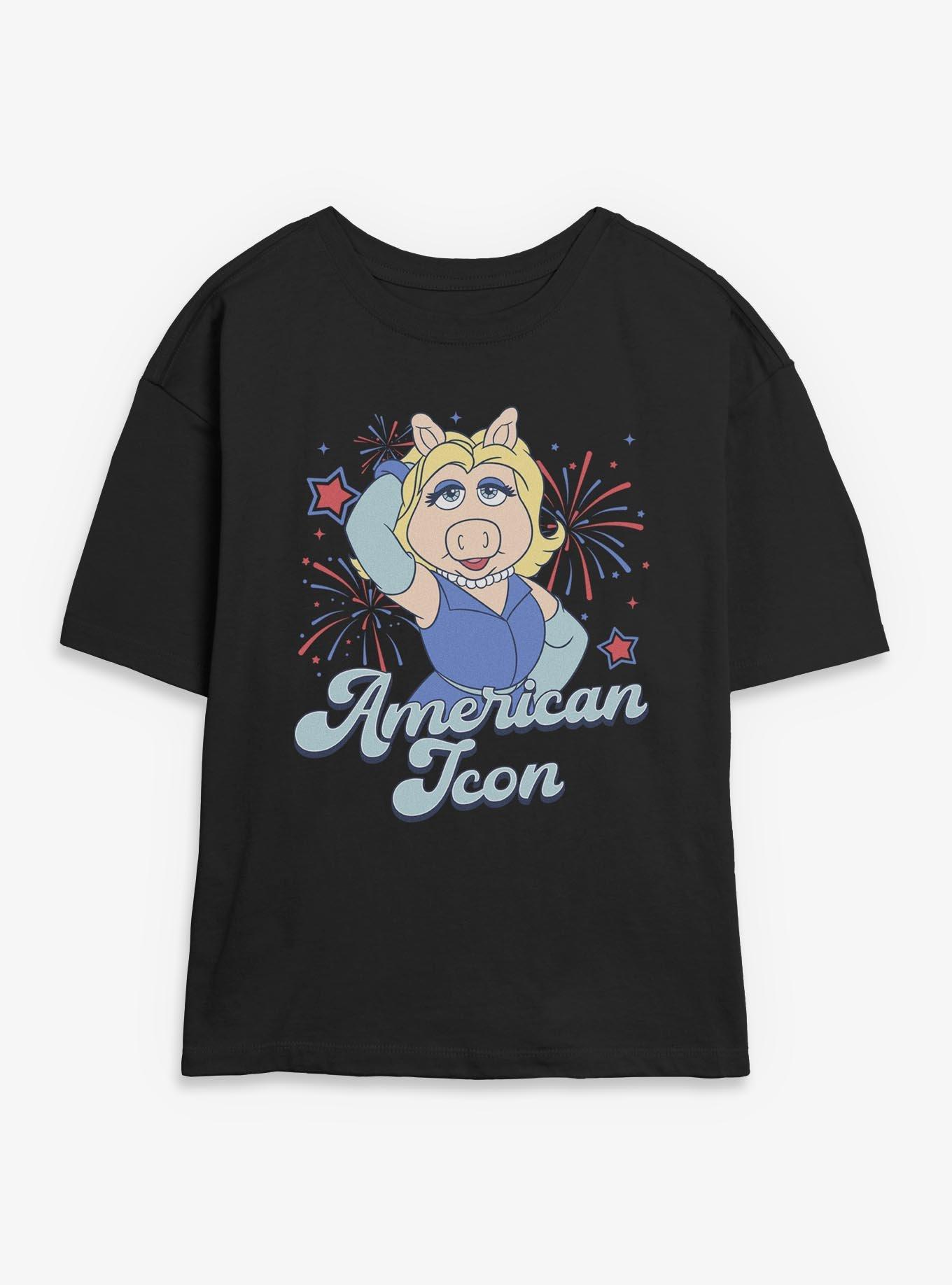 Disney The Muppets American Icon Miss Piggy Womens Skimmer T-Shirt