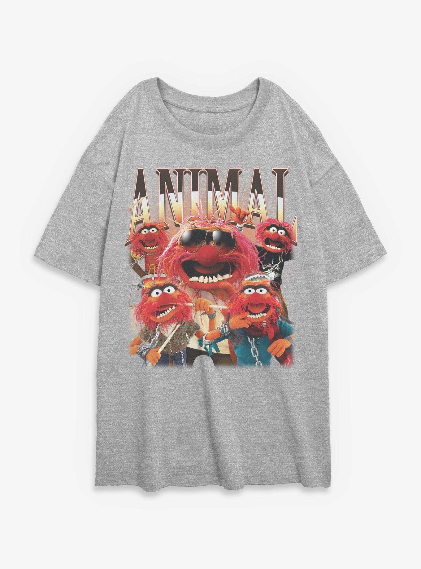 Disney The Muppets Animal Montage Womens Oversized T-Shirt