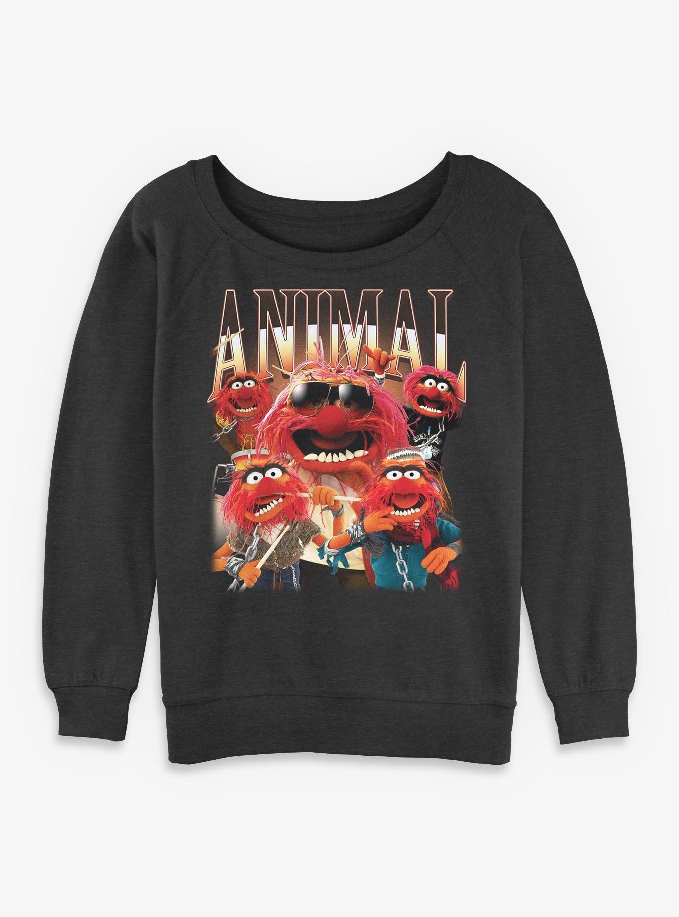 Disney The Muppets Animal Montage Womens Slouchy Sweatshirt