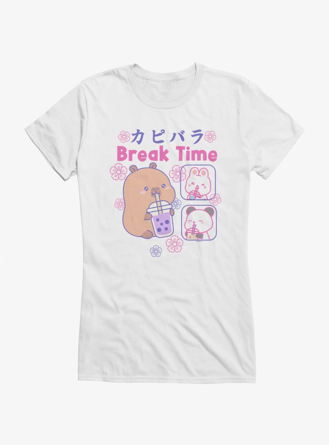 Capyfun Capybara Break Time Boba Girls T-Shirt