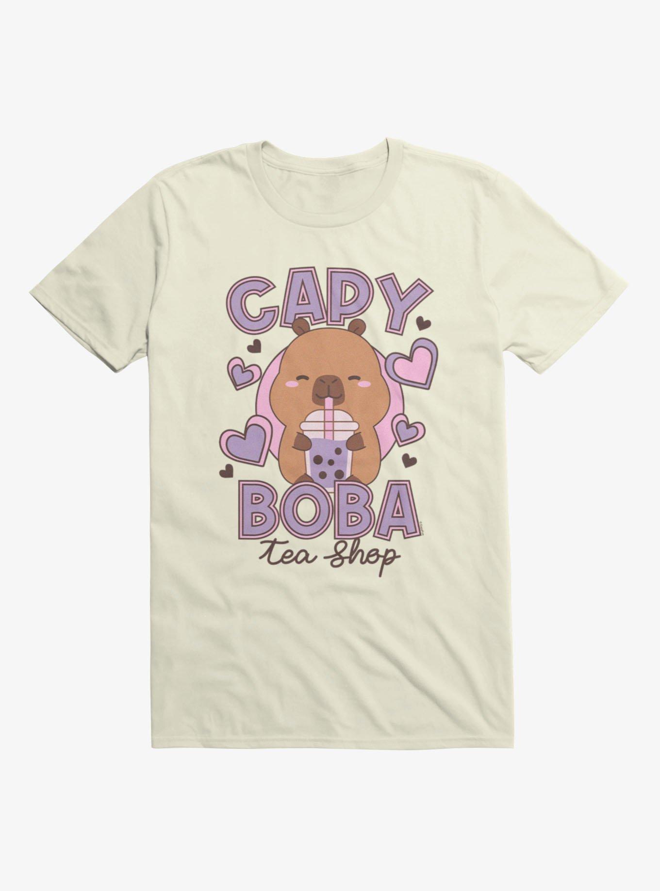 Capyfun Capybara Capy Boba Tea Shop T-Shirt, , hi-res view 1