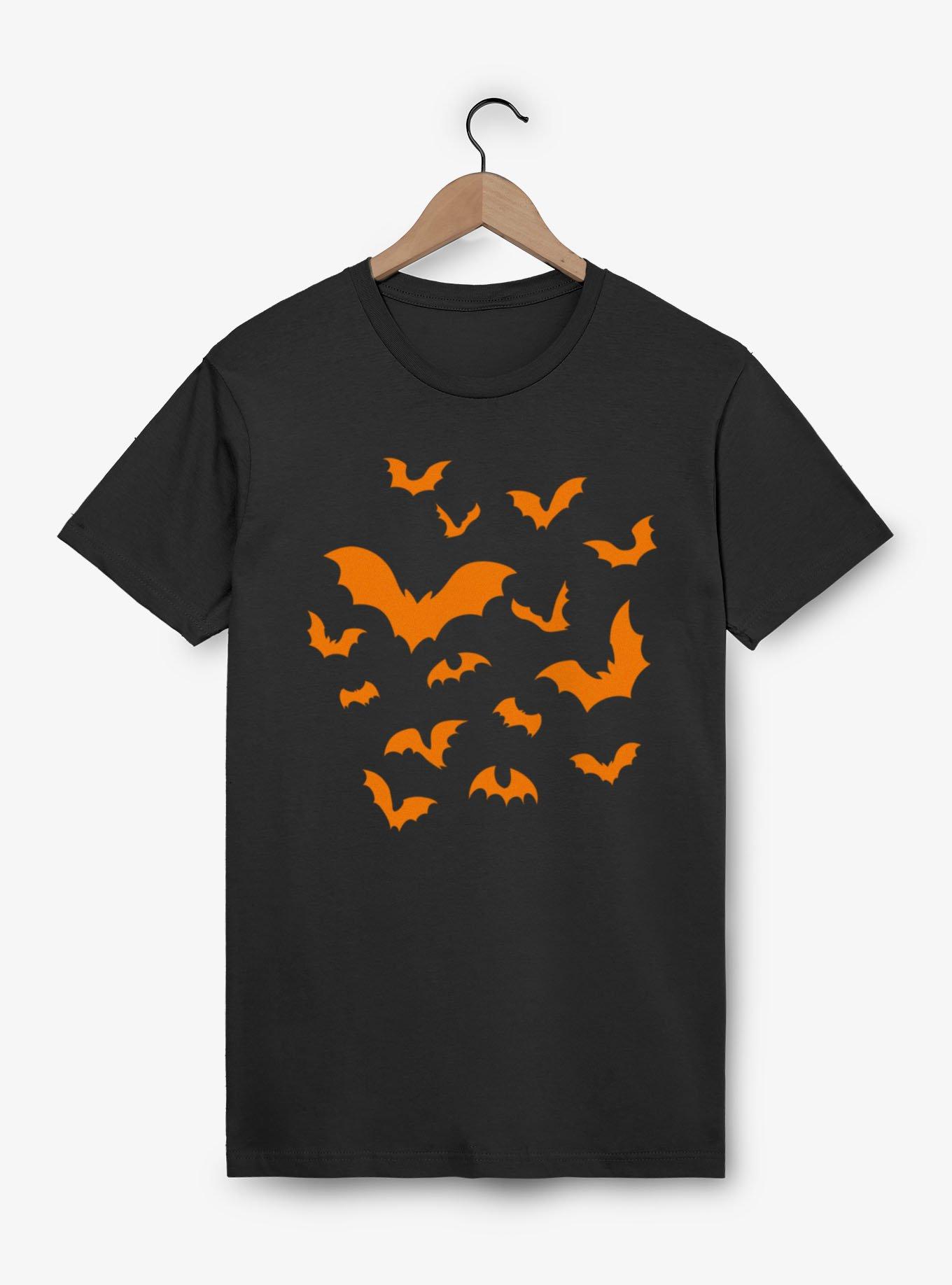 Orange Bats Flying Montage T-Shirt