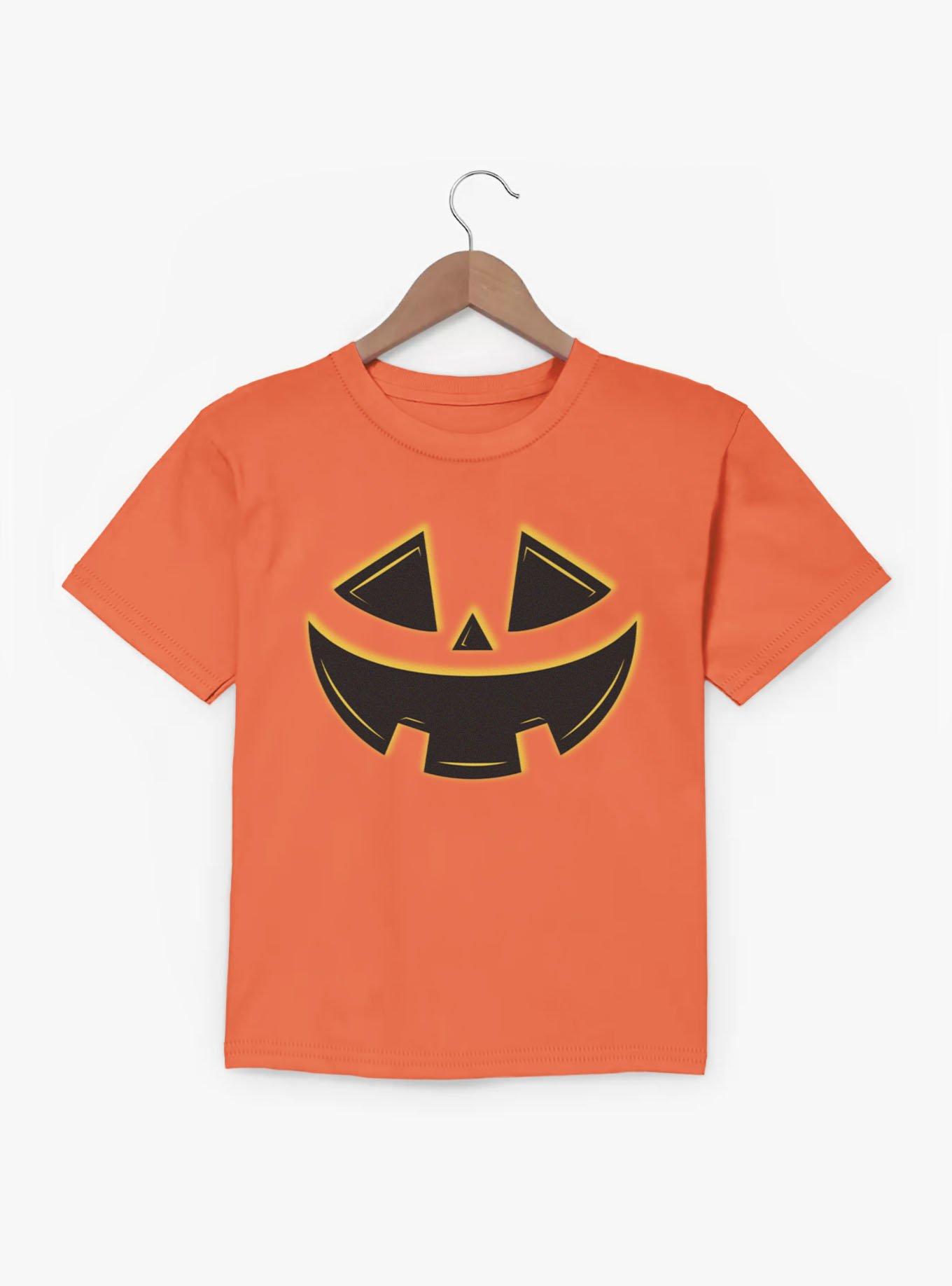 Halloween Jack-O-Lantern Pumpkin Face Youth T-Shirt