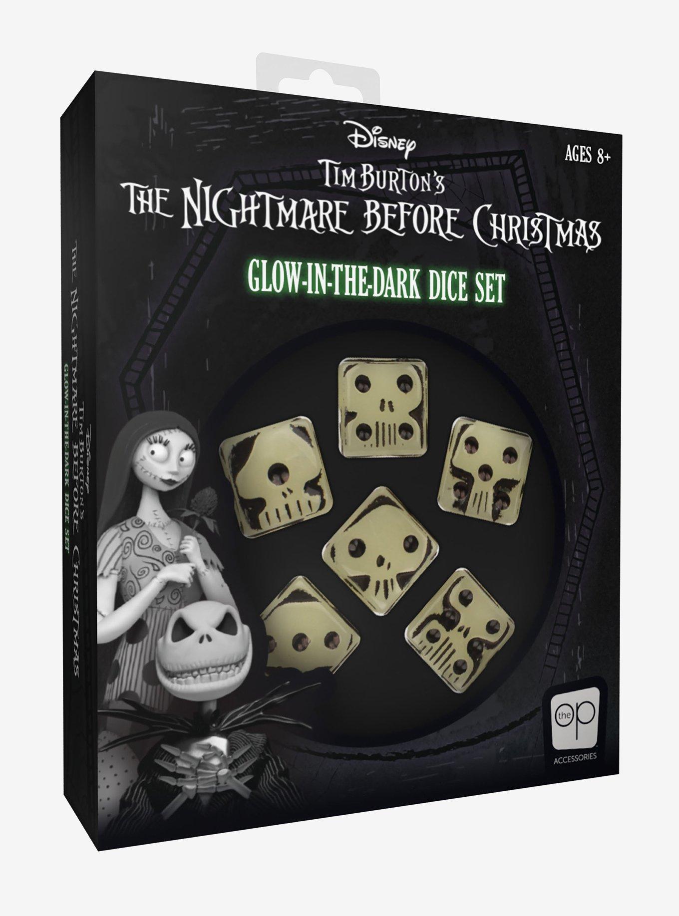 The Nightmare Before Christmas Oogie Boogie Glow-In-The-Dark Dice Set Hot Topic Exclusive