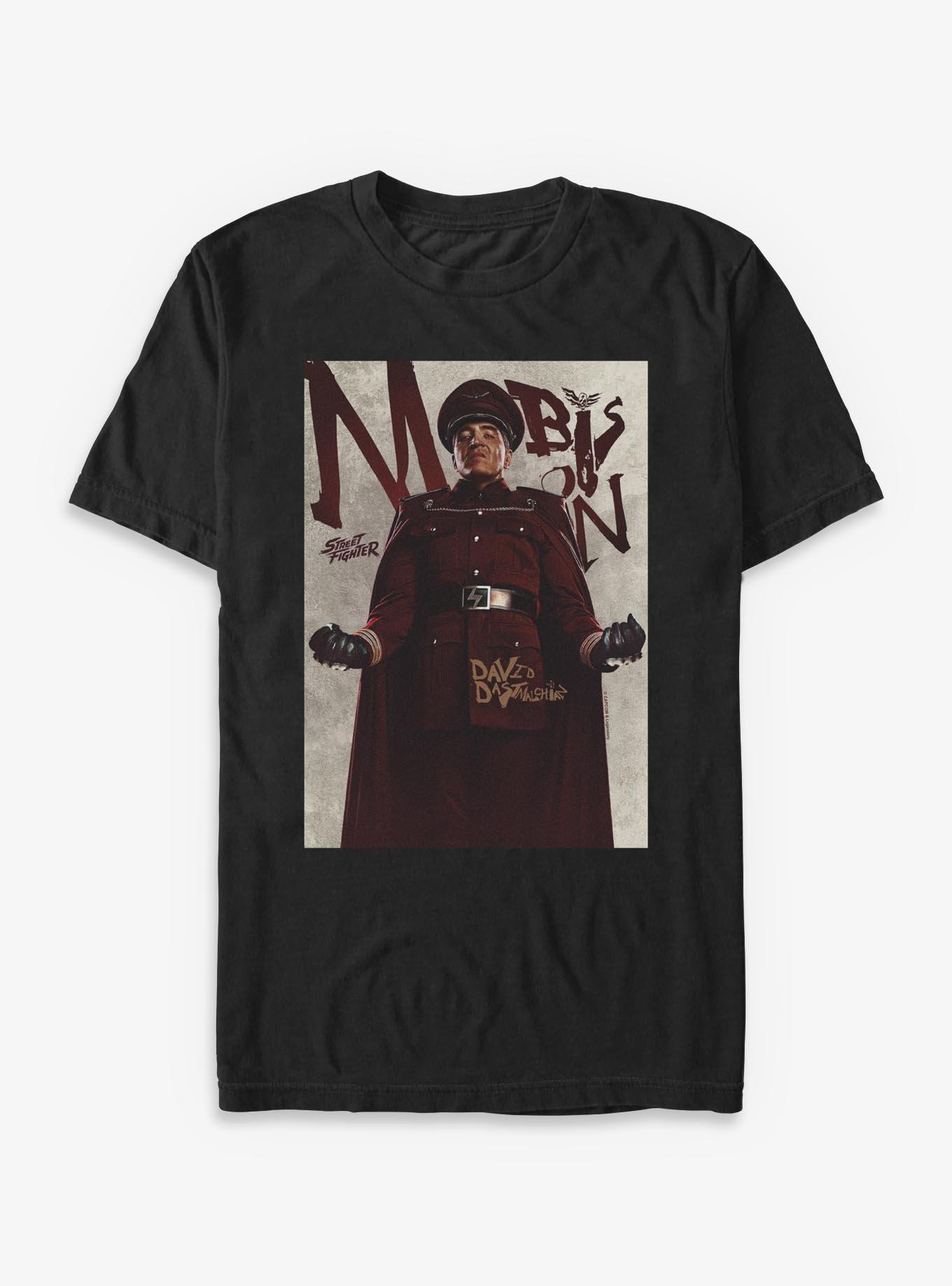 Street Fighter M Bison Poster T-Shirt, BLACK, hi-res view 1