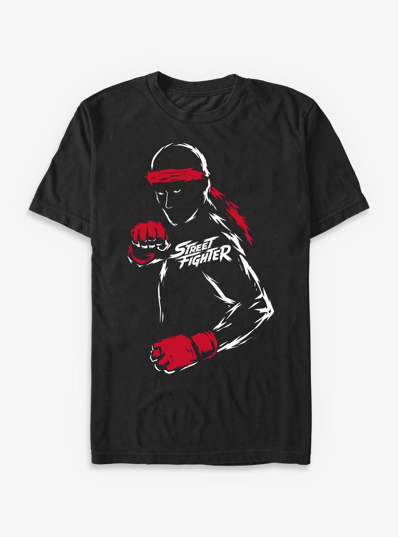 Street Fighter Ryu Outline Sktech T-Shirt