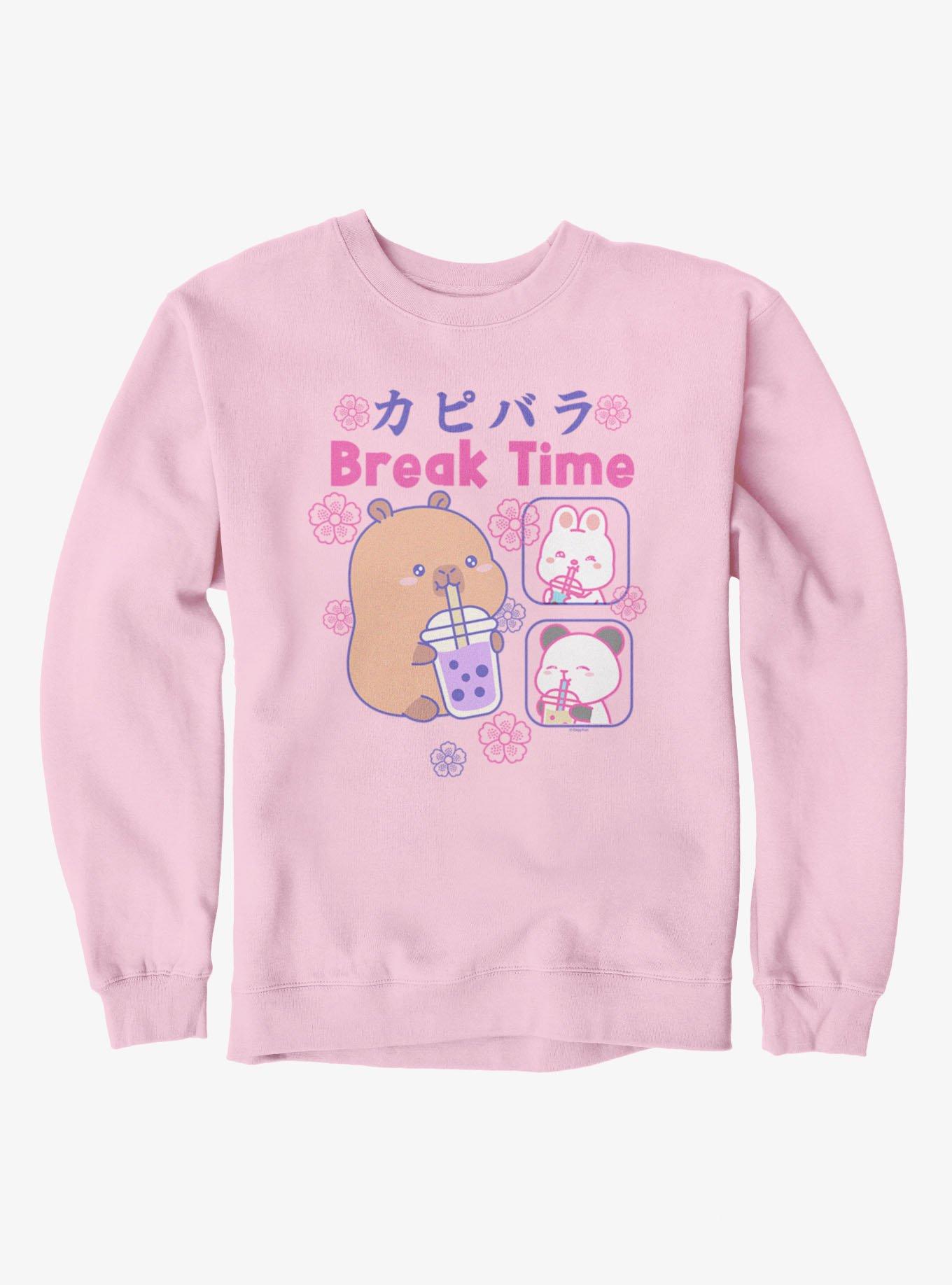 Capyfun Capybara Break Time Boba Sweatshirt