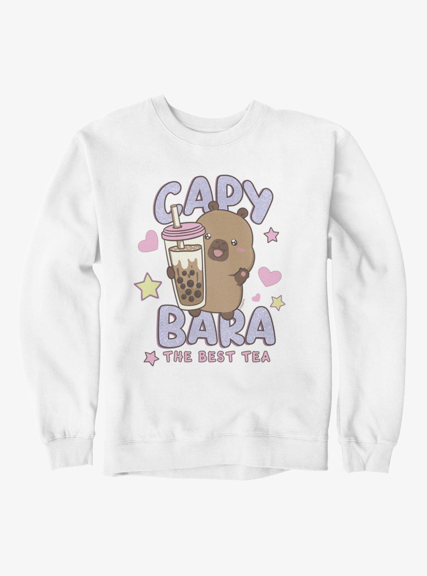 Capyfun Capybara The Best Tea Sweatshirt, , hi-res view 1