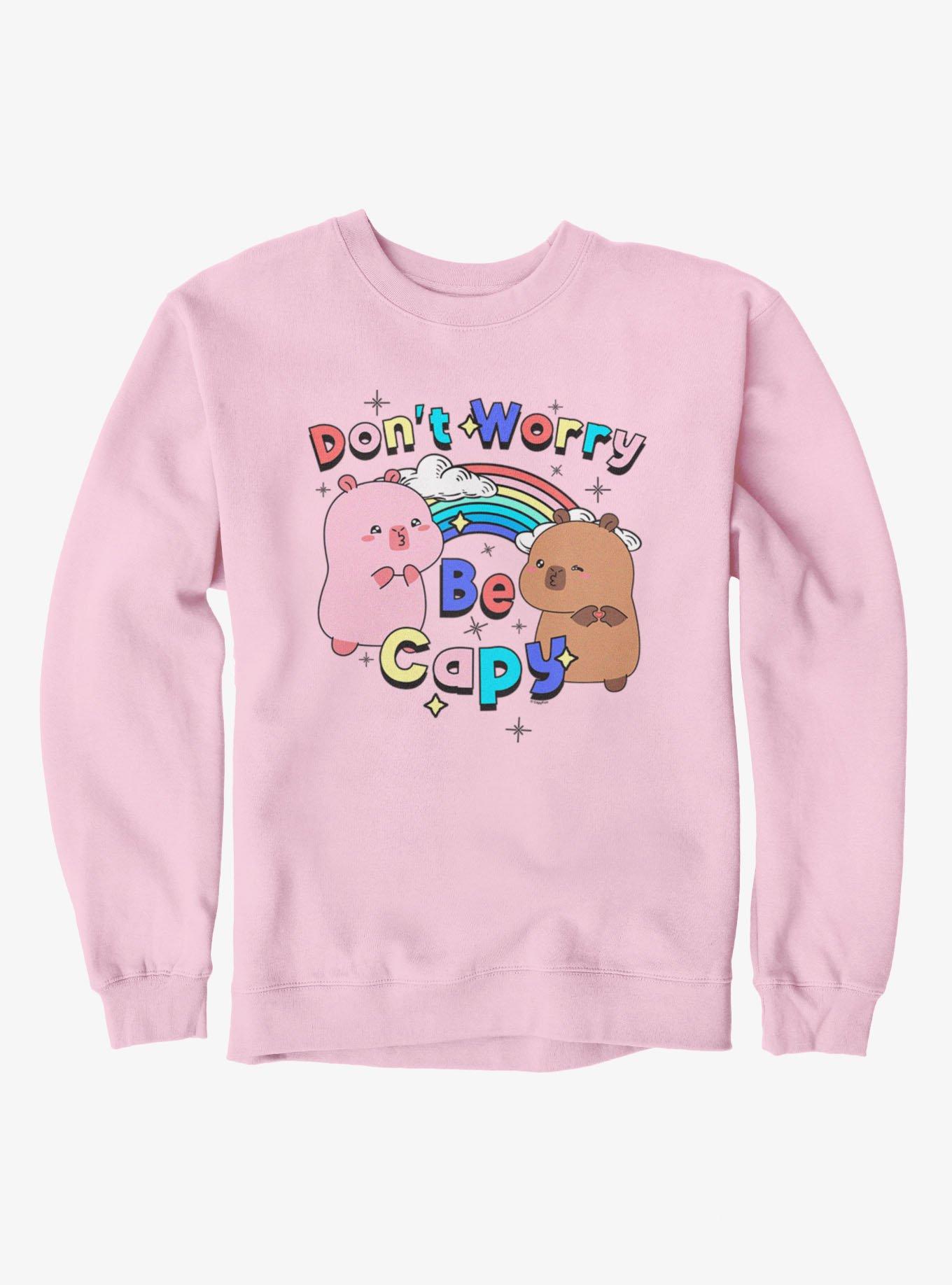 Capyfun Capybara Do Not Worry Be Capy Sweatshirt, , hi-res view 1