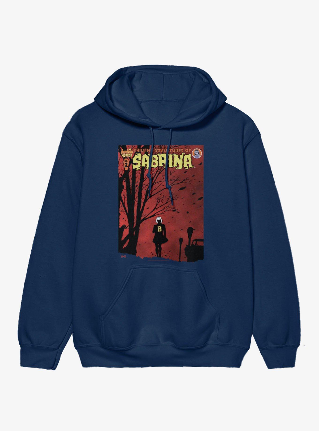 Chilling Adventures Of Sabrina Cover No 2 Silhouette On A Red Night Hoodie
