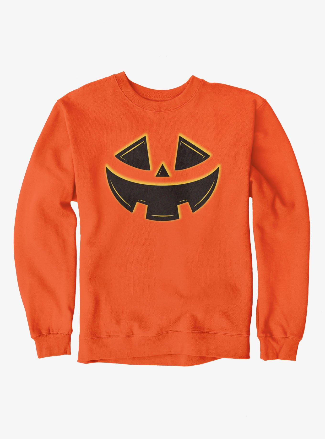 Halloween Jack-O-Lantern Pumpkin Face Sweatshirt