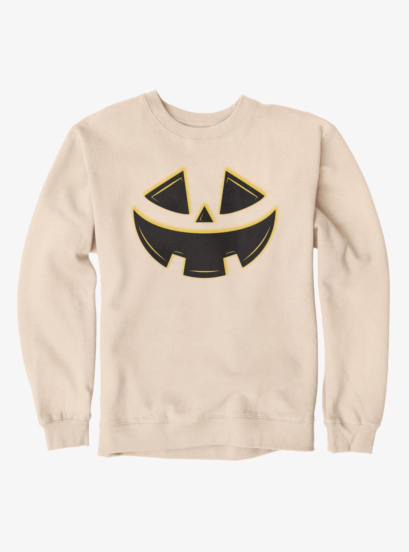 Halloween Jack-O-Lantern Pumpkin Face Sweatshirt
