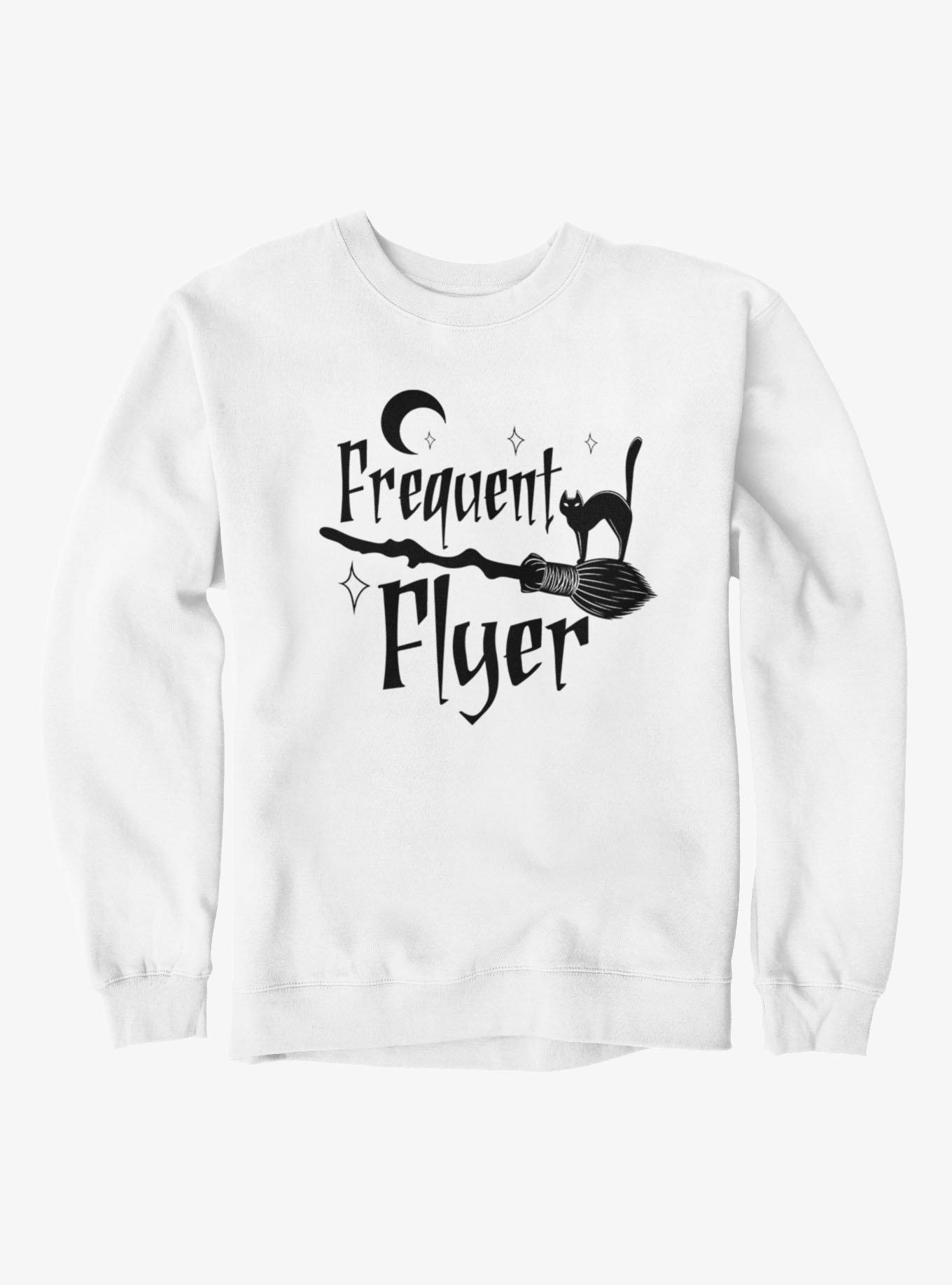 Frequent Flyer Broom And Cat Sweatshirt