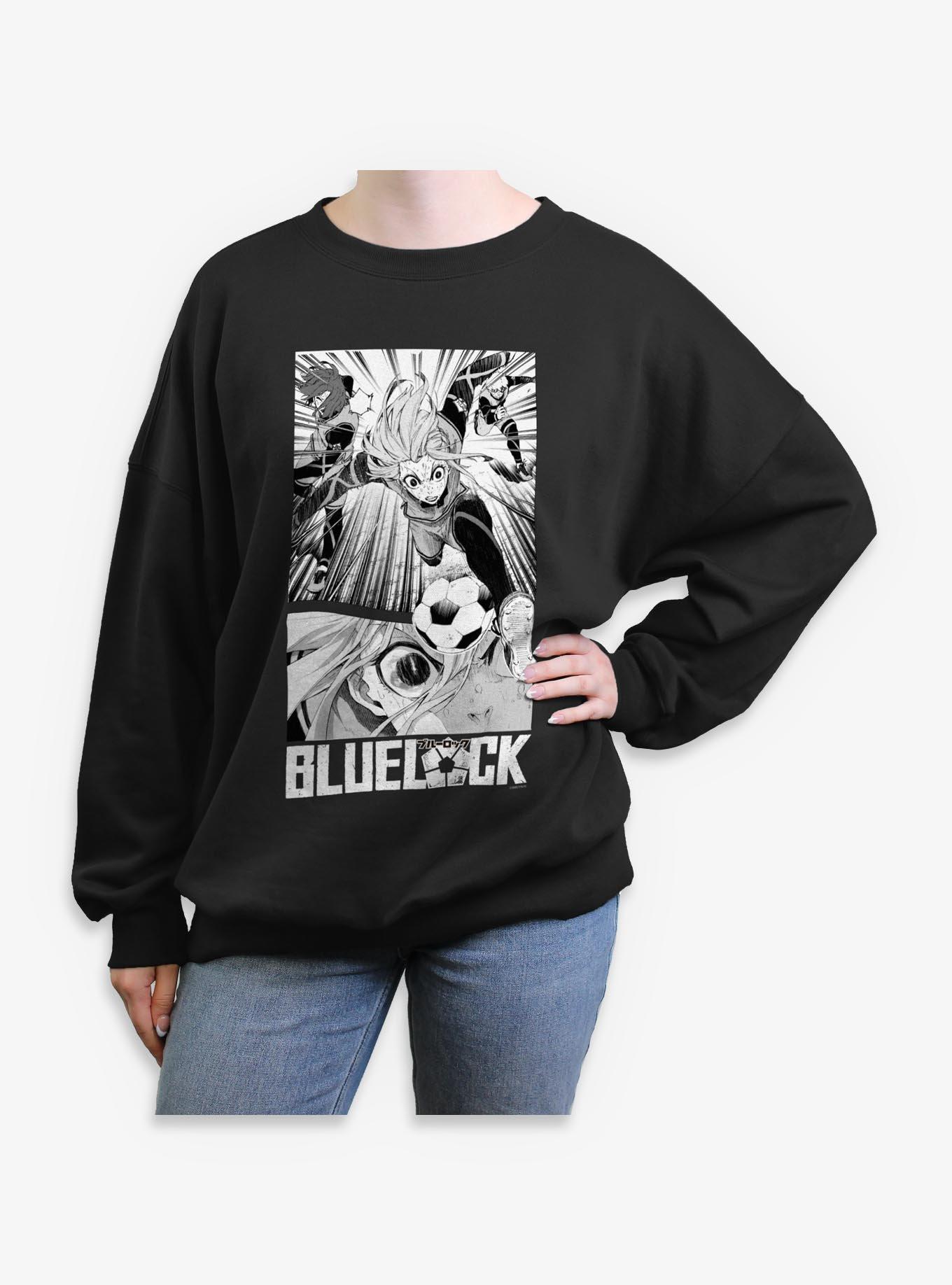 Blue Lock Hyoma Kick Pannel Womens Oversized Sweatshirt