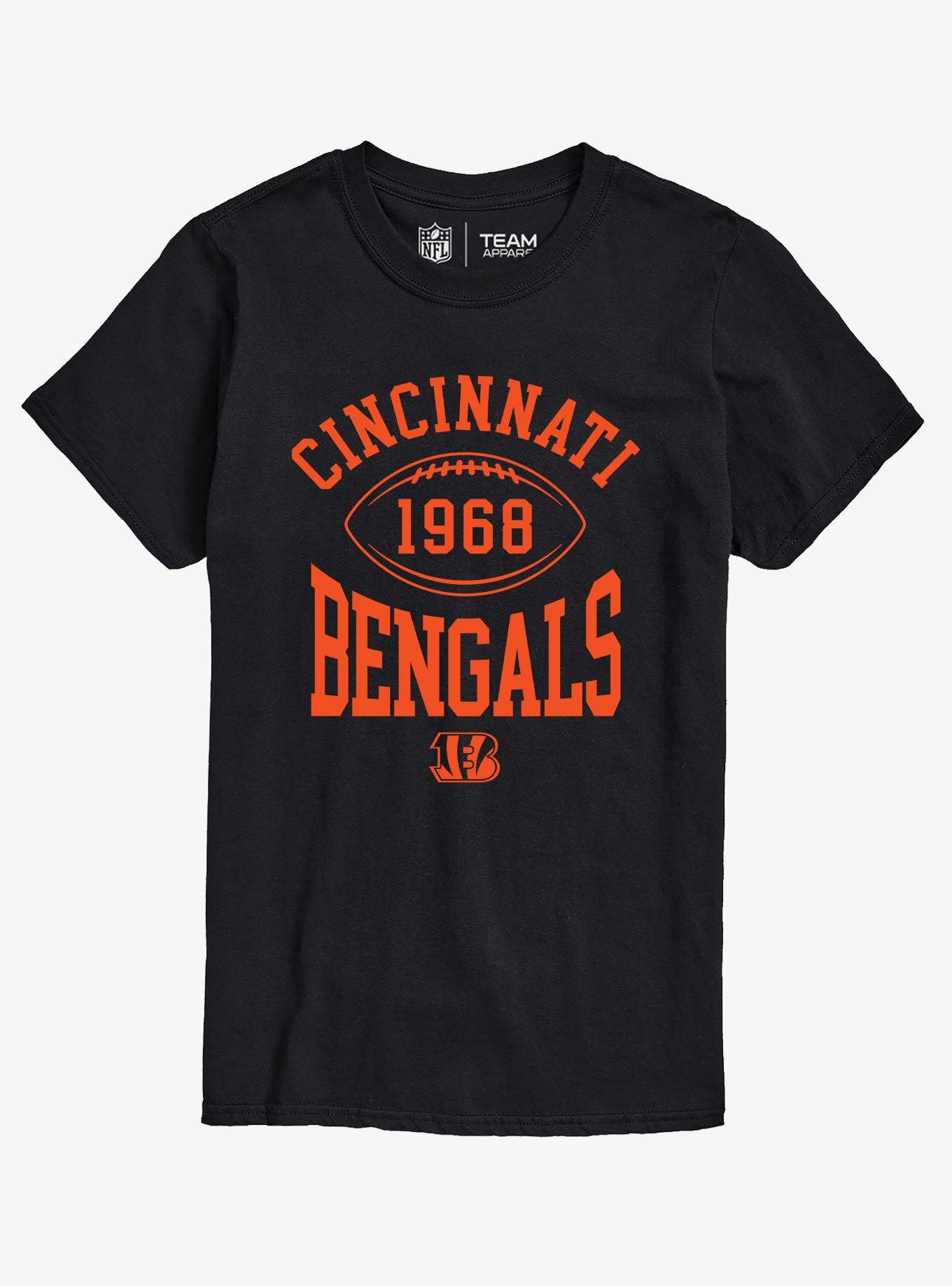 NFL Cincinnati Bengals Pro Block Football T-Shirt, BLACK, hi-res view 1
