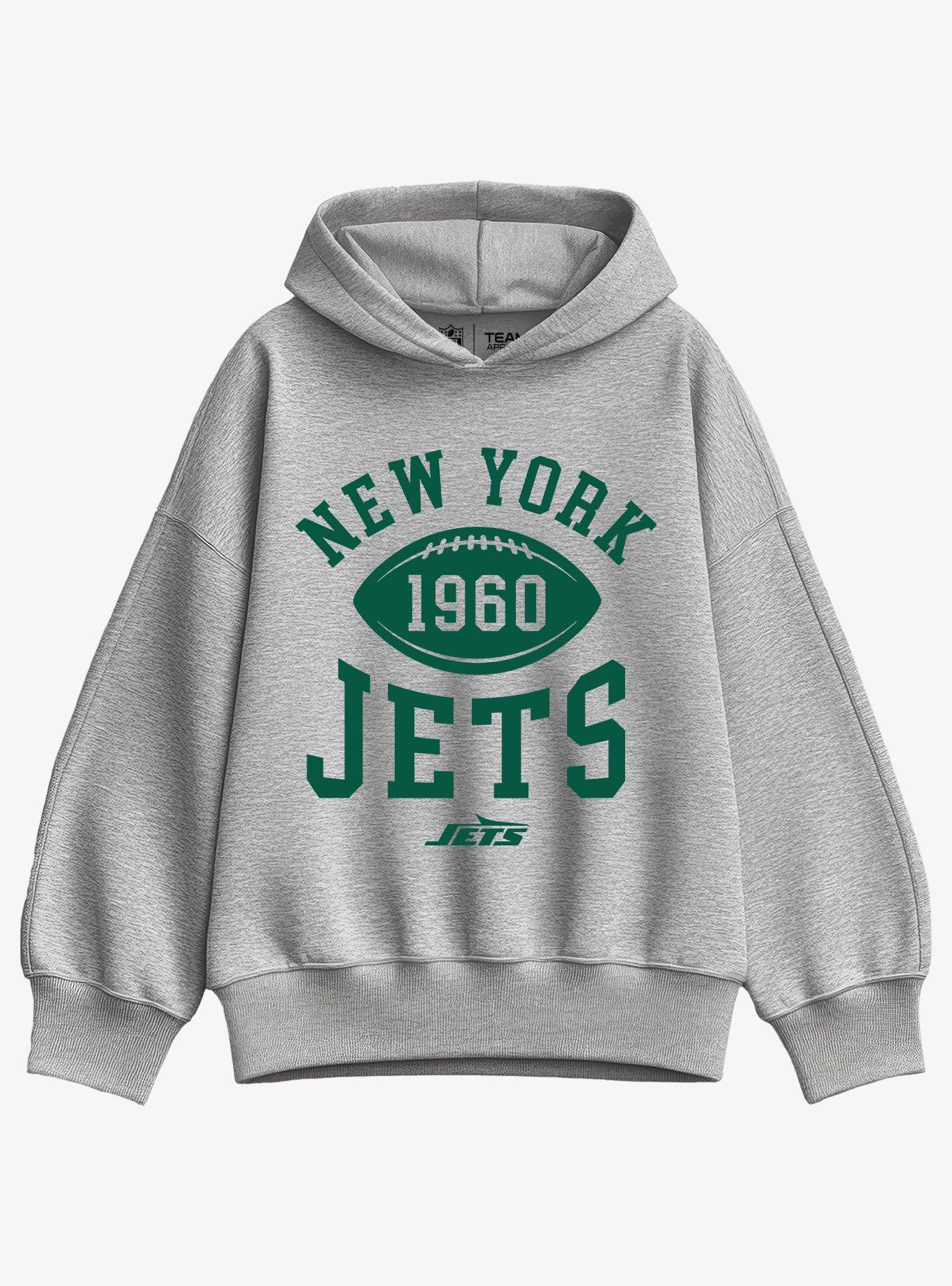 NFL New York Jets Pro Block Football Girls Oversized Sweatshirt