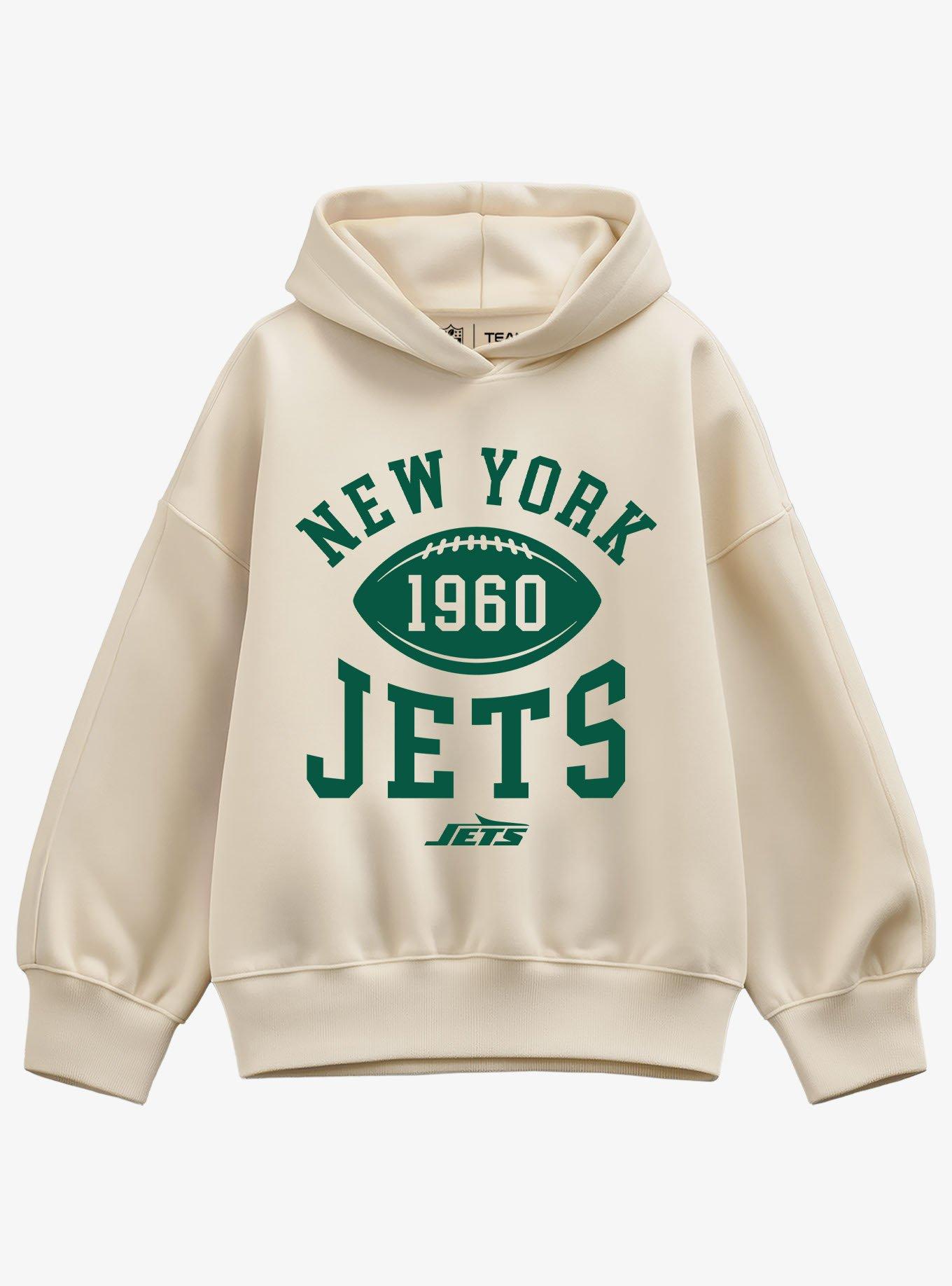 NFL New York Jets Pro Block Football Girls Oversized Sweatshirt