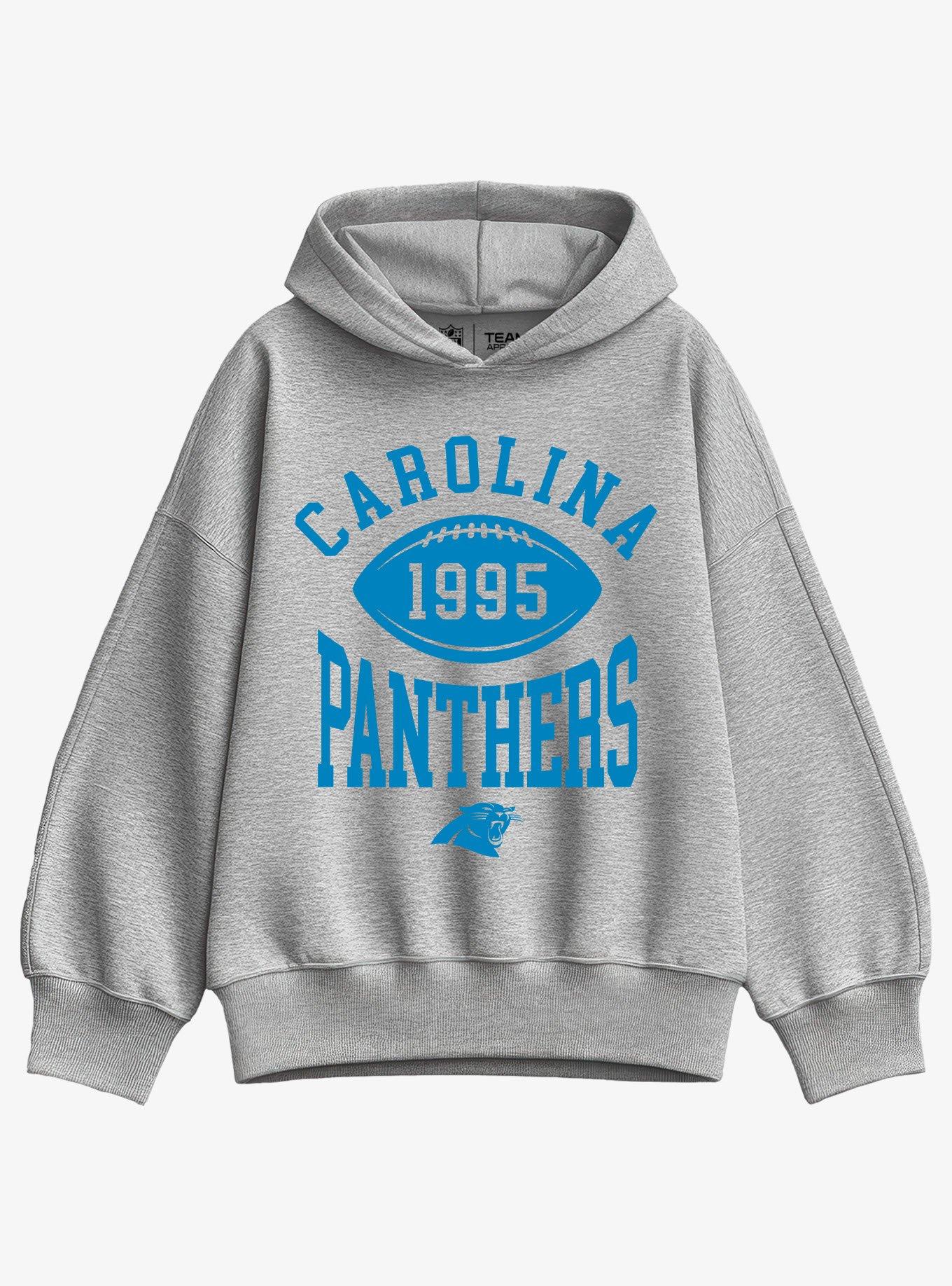 USA製　STARTER NFL PANTHERS スウェット　グレー　ラメ NFL Carolina Panthers Pro Block Football Girls Oversized
