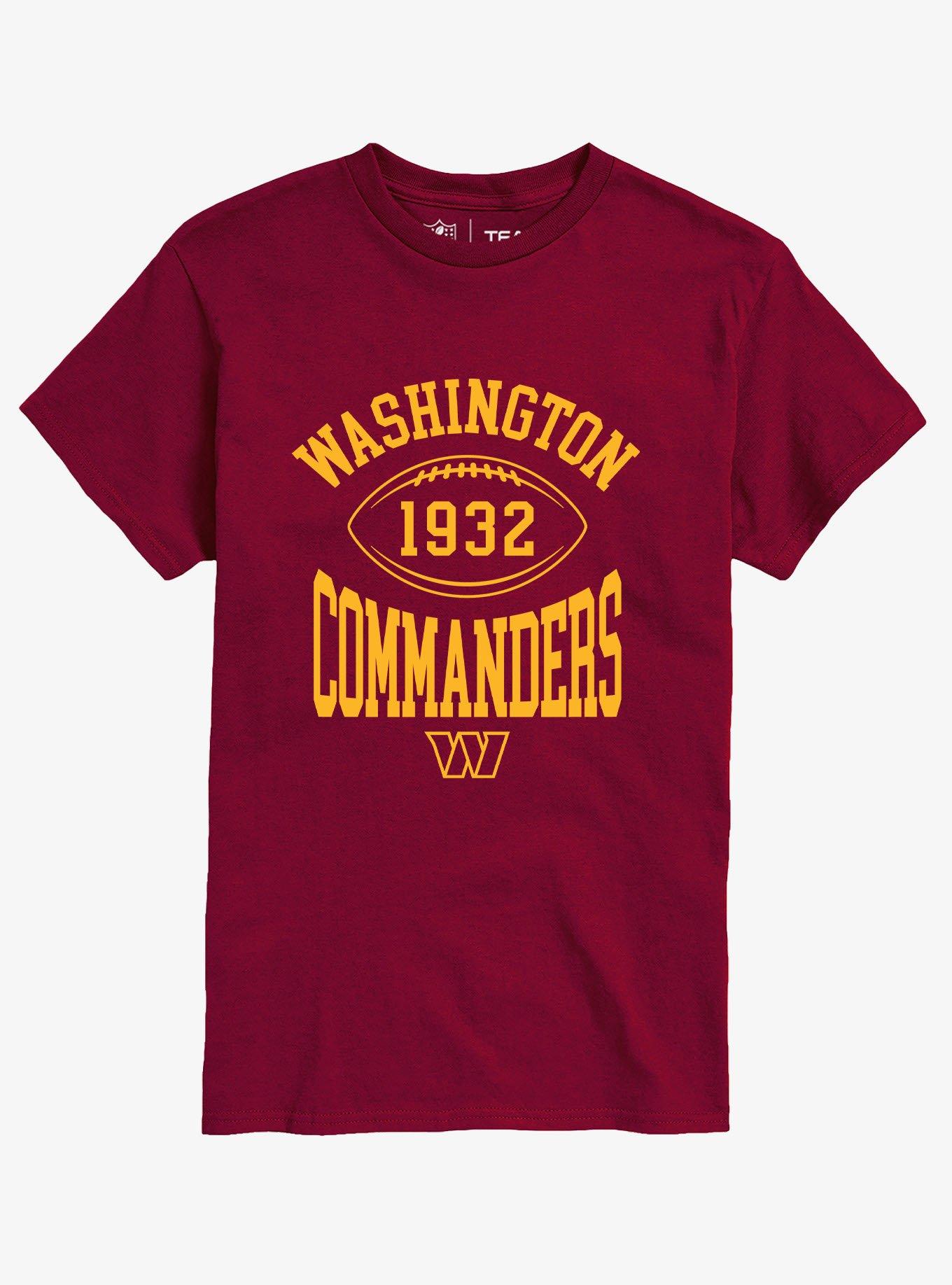 NFL Washington Commanders Pro Block Football T-Shirt