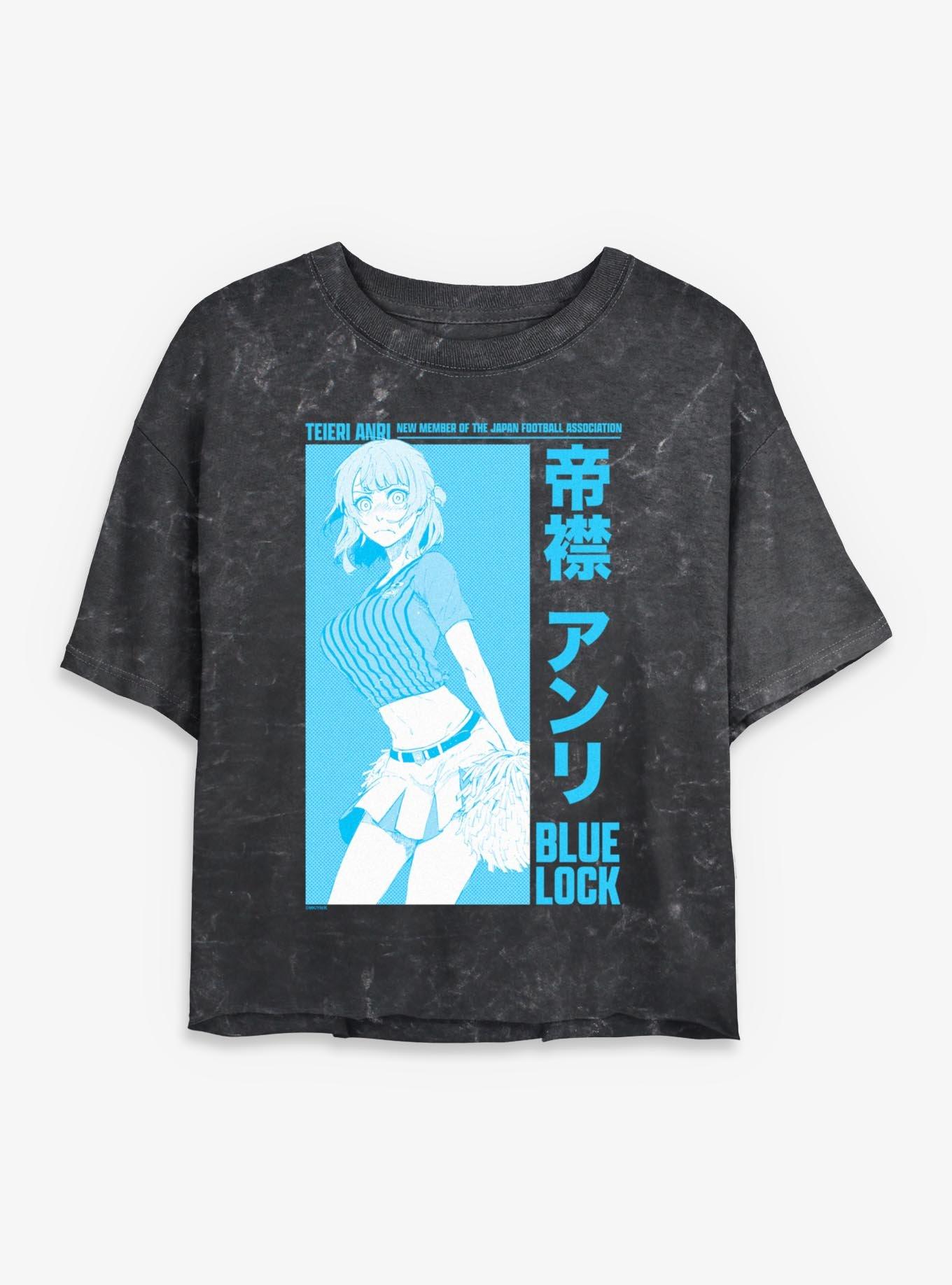 Blue Lock New Member Teieri Anri Girls Mineral Wash Crop T-Shirt
