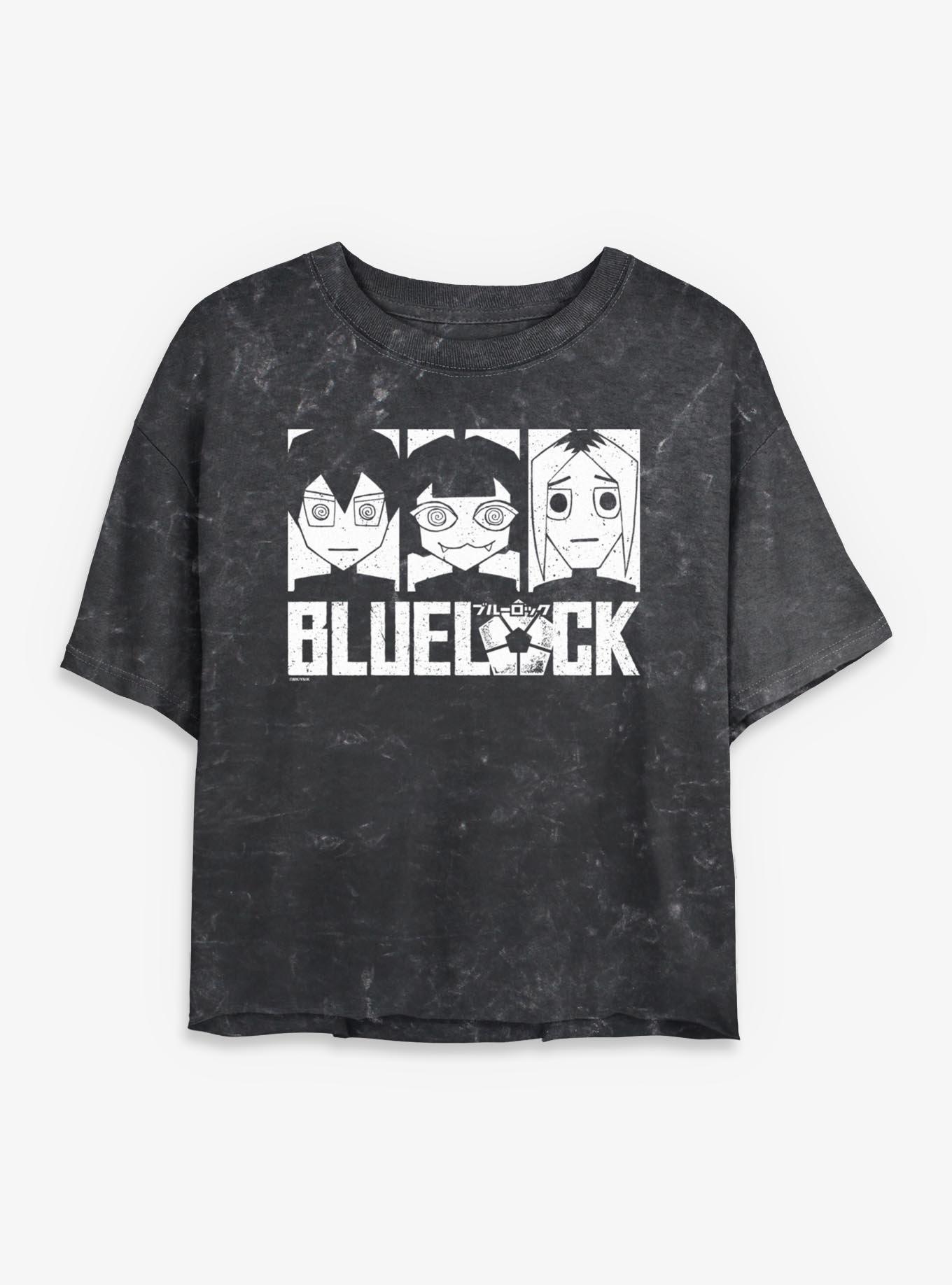 Blue Lock Team Z Emo Girls Mineral Wash Crop T-Shirt