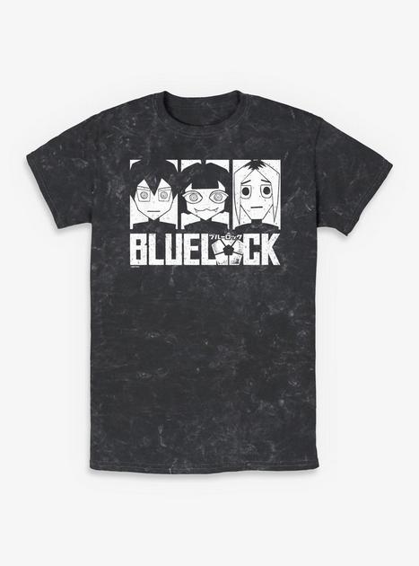 Blue Lock Team Z Emo Mineral Wash T-Shirt - BLACK | Hot Topic