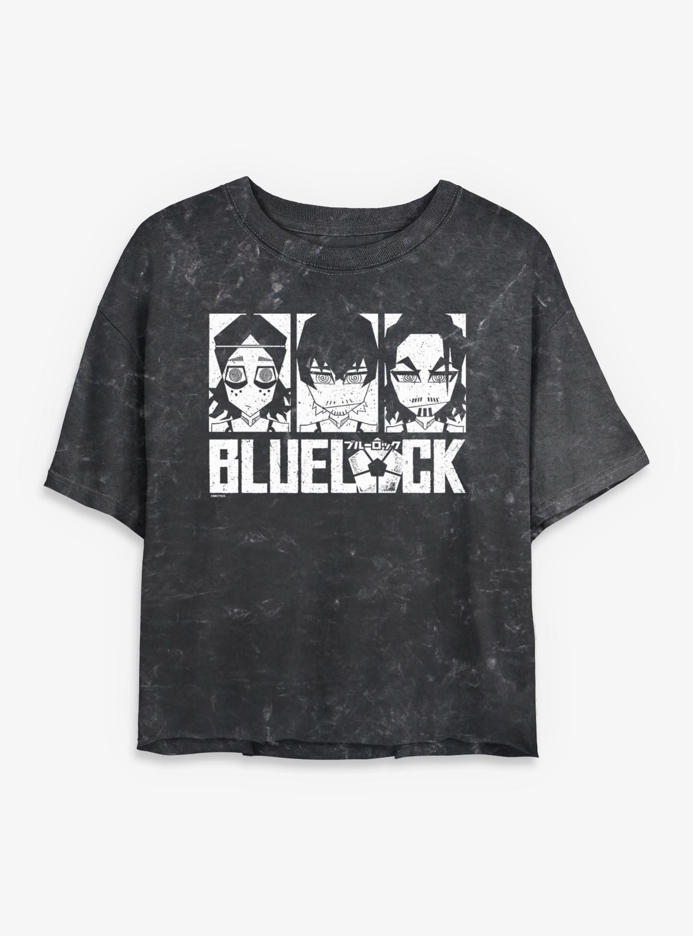 Blue Lock U 20 Emo Girls Mineral Wash Crop T-Shirt