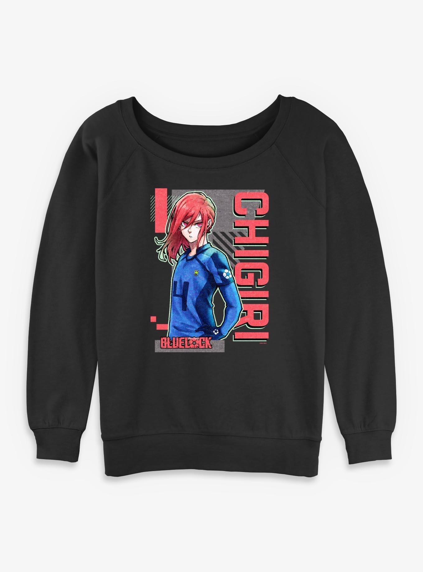 Blue Lock Chigiri Sporting Girls Slouchy Sweatshirt