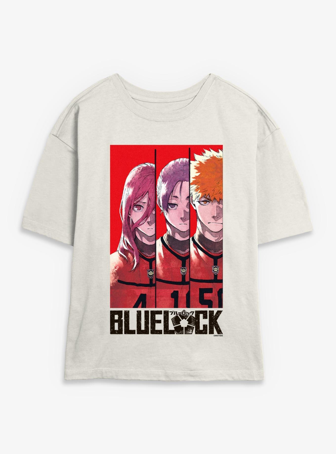 Blue Lock Team Red Girls Skimmer T-Shirt, EGRET, hi-res view 1