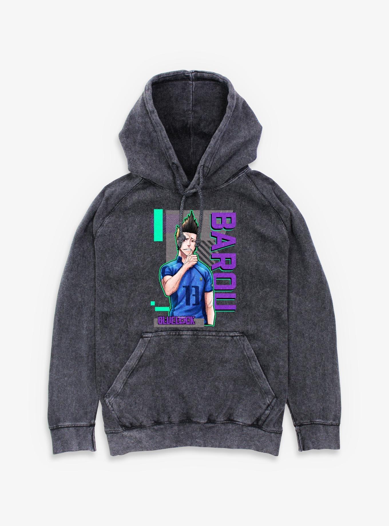 Blue Lock Barou Sporting Mineral Wash Hoodie